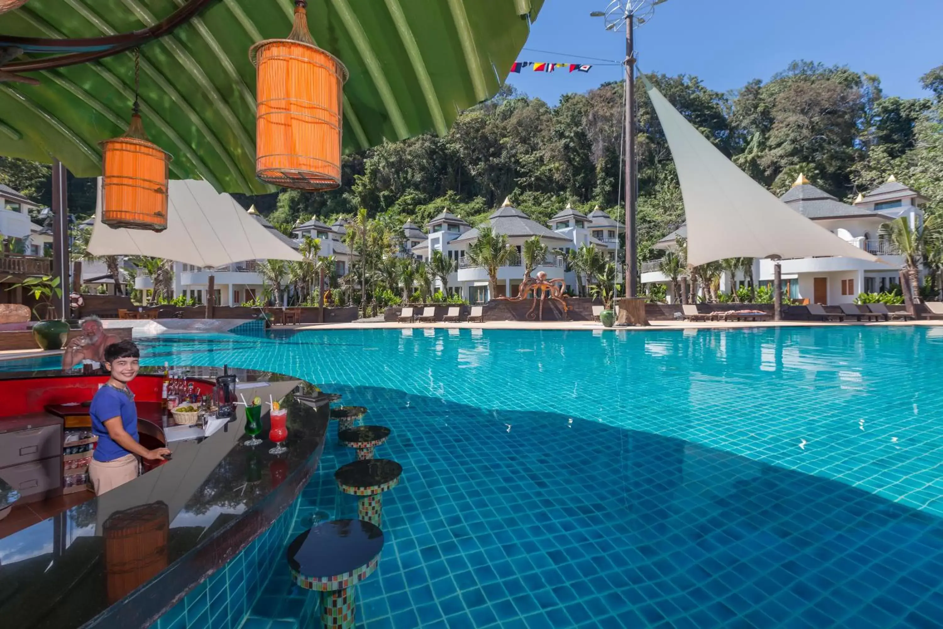 Lounge or bar, Swimming Pool in Krabi Resort- SHA Extra Plus