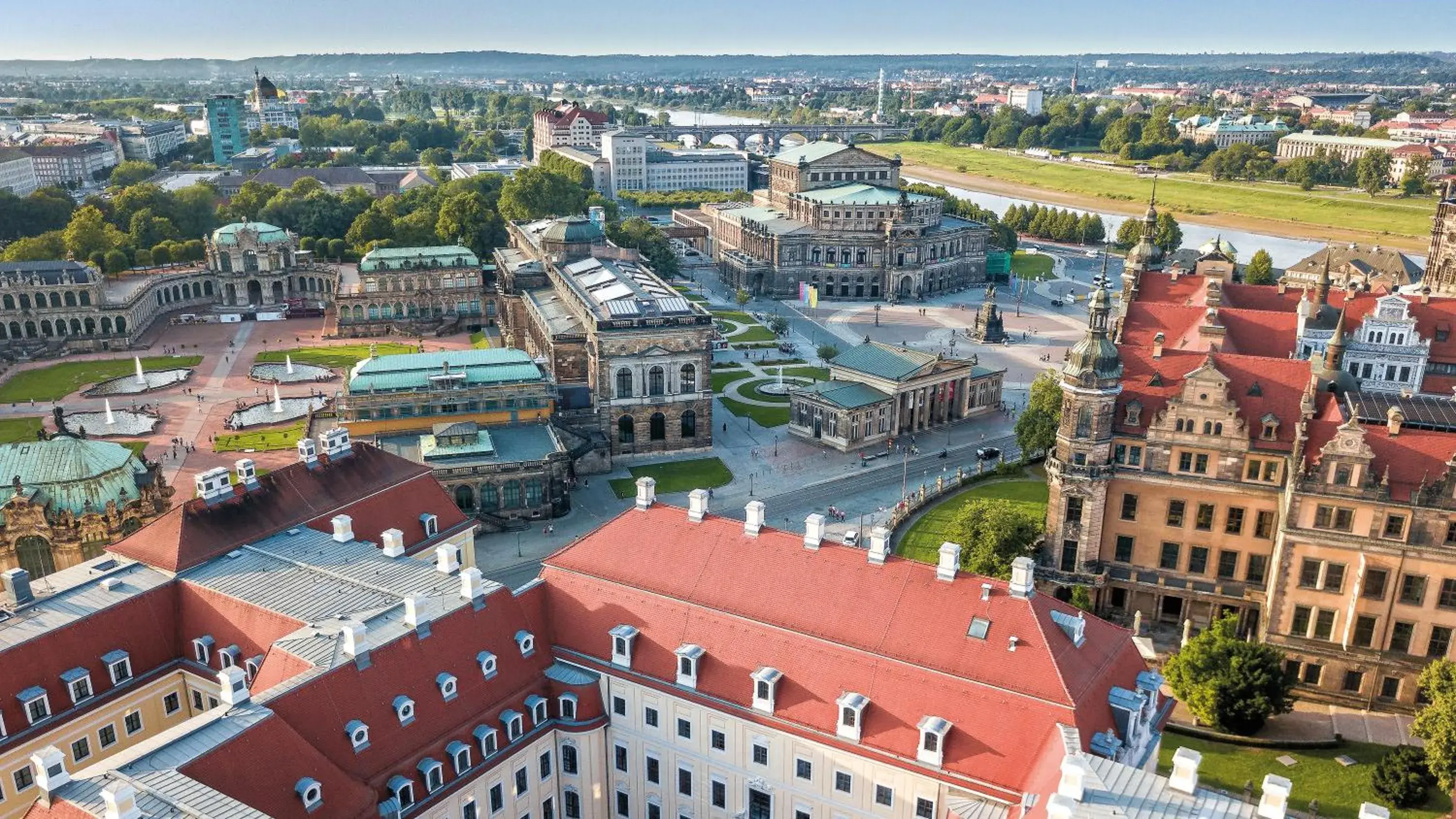 City view, Bird's-eye View in Kempinski Hotel Taschenbergpalais Dresden
