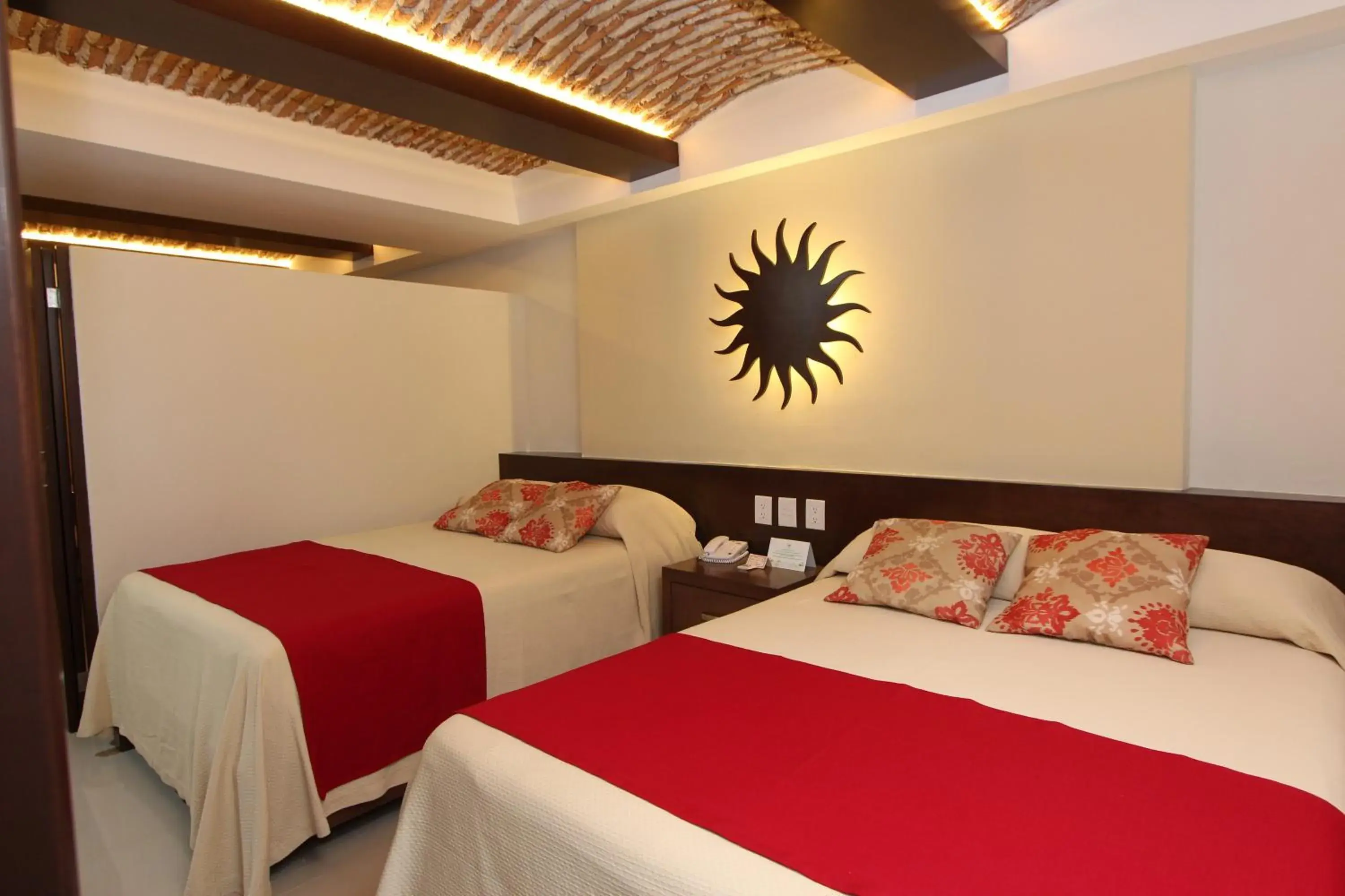 Bed in Las Flores Beach Resort