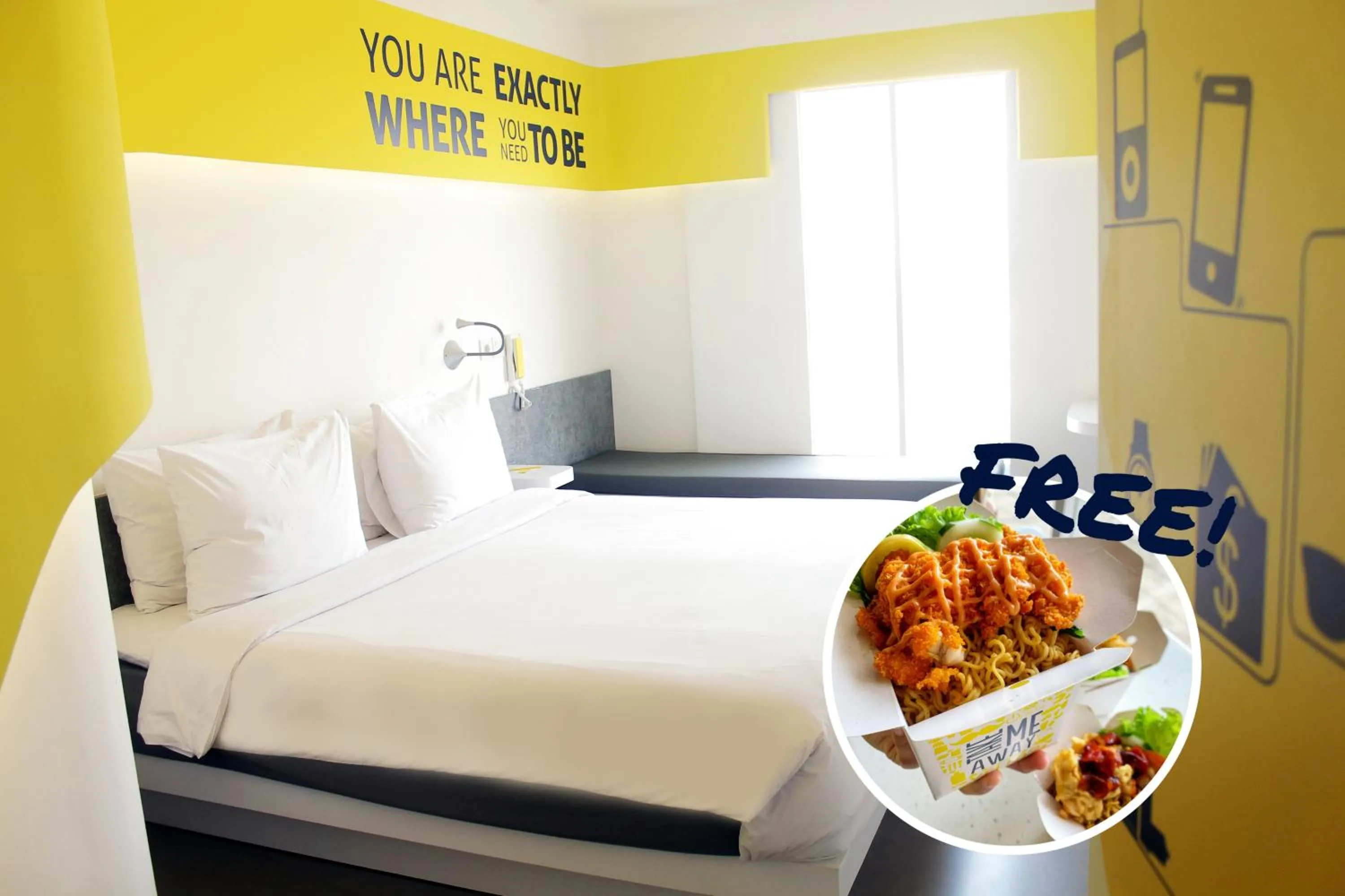 Bed in Yello Hotel Jemursari