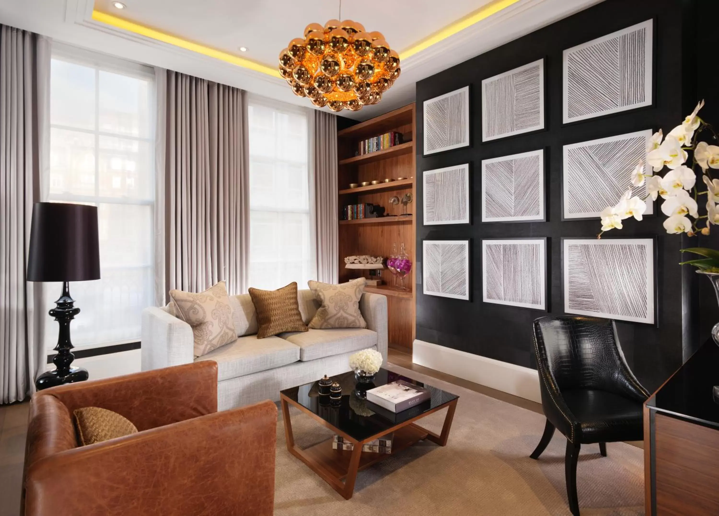 Living room, Seating Area in Flemings Mayfair - Small Luxury Hotel of the World