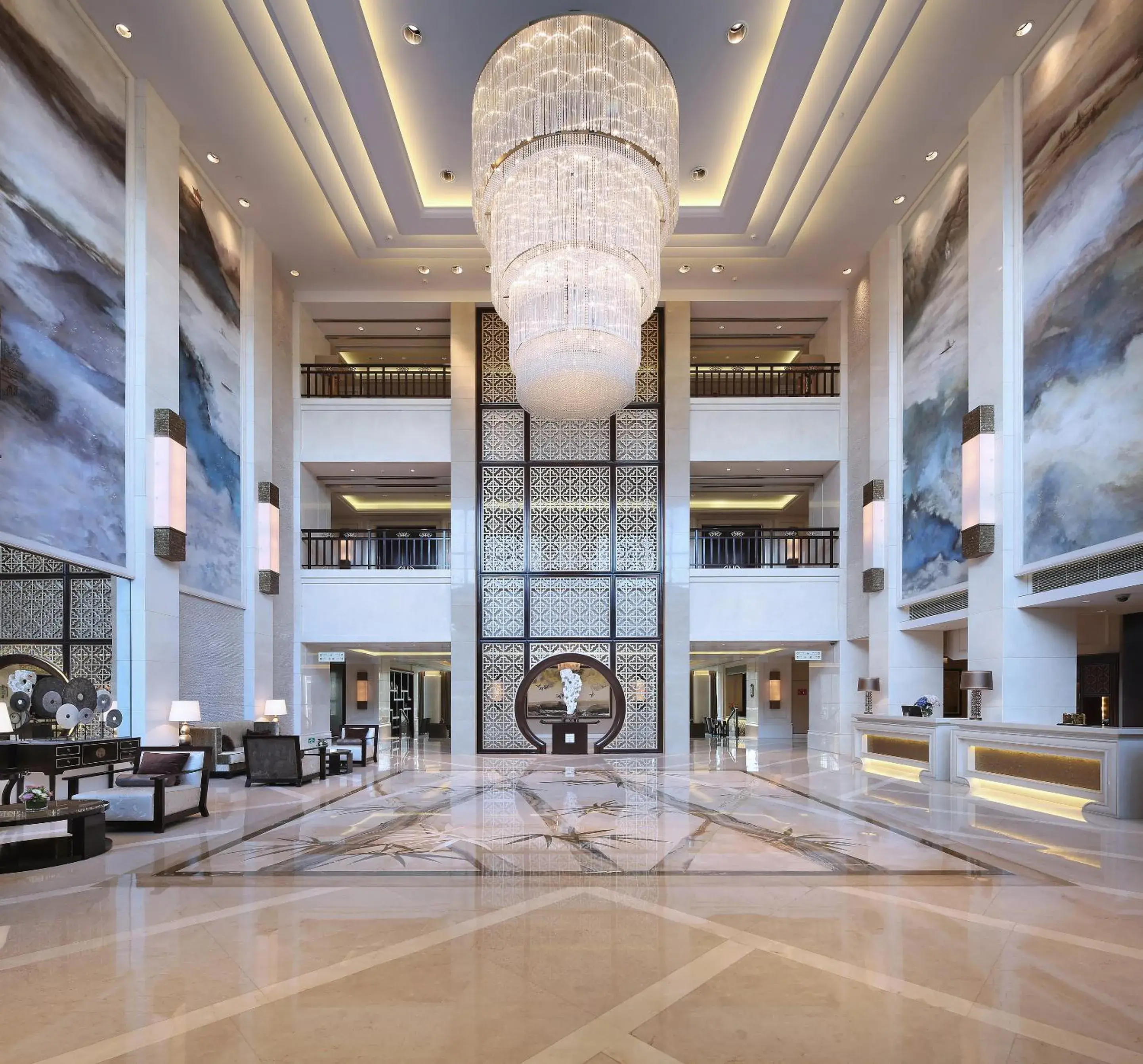 Lobby or reception in Shanghai Dongjiao State Guest Hotel