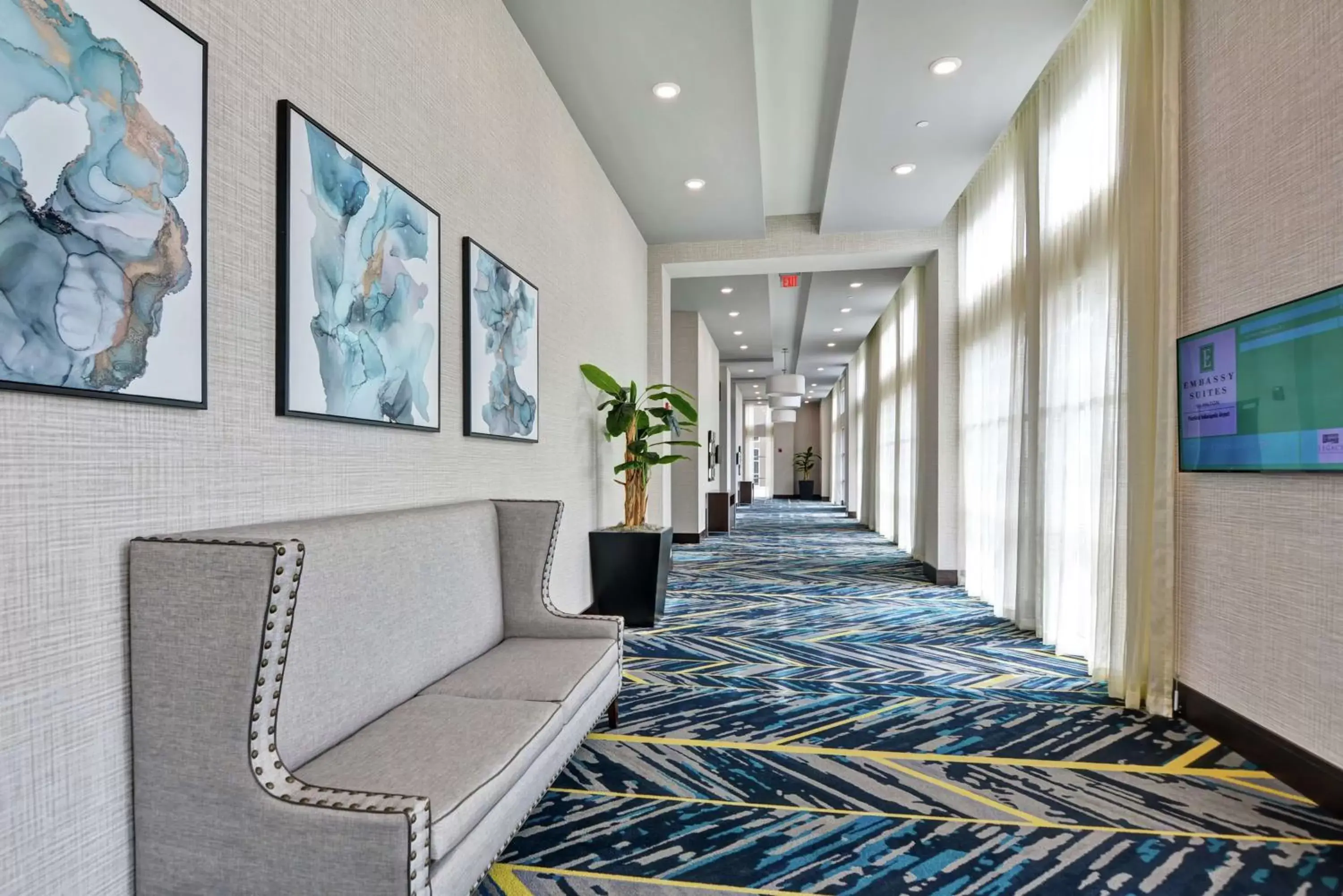 Meeting/conference room, Lobby/Reception in Embassy Suites By Hilton Plainfield Indianapolis Airport