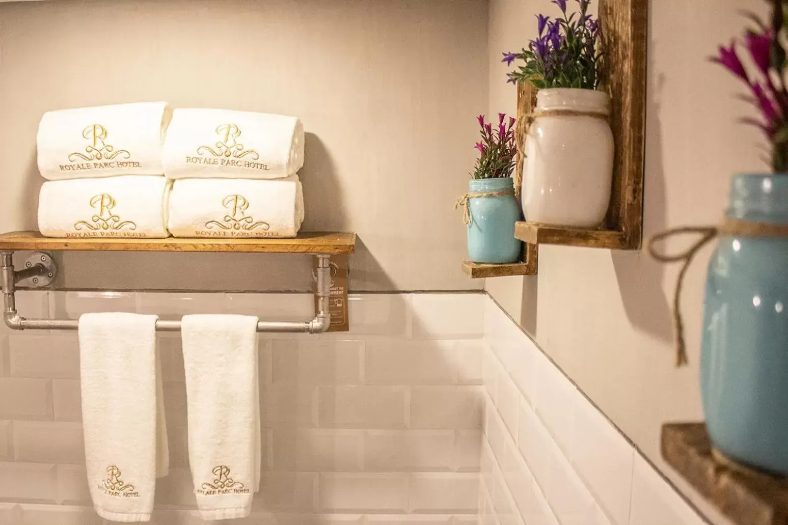 towels, Bathroom in Royale Parc Hotel Tagaytay