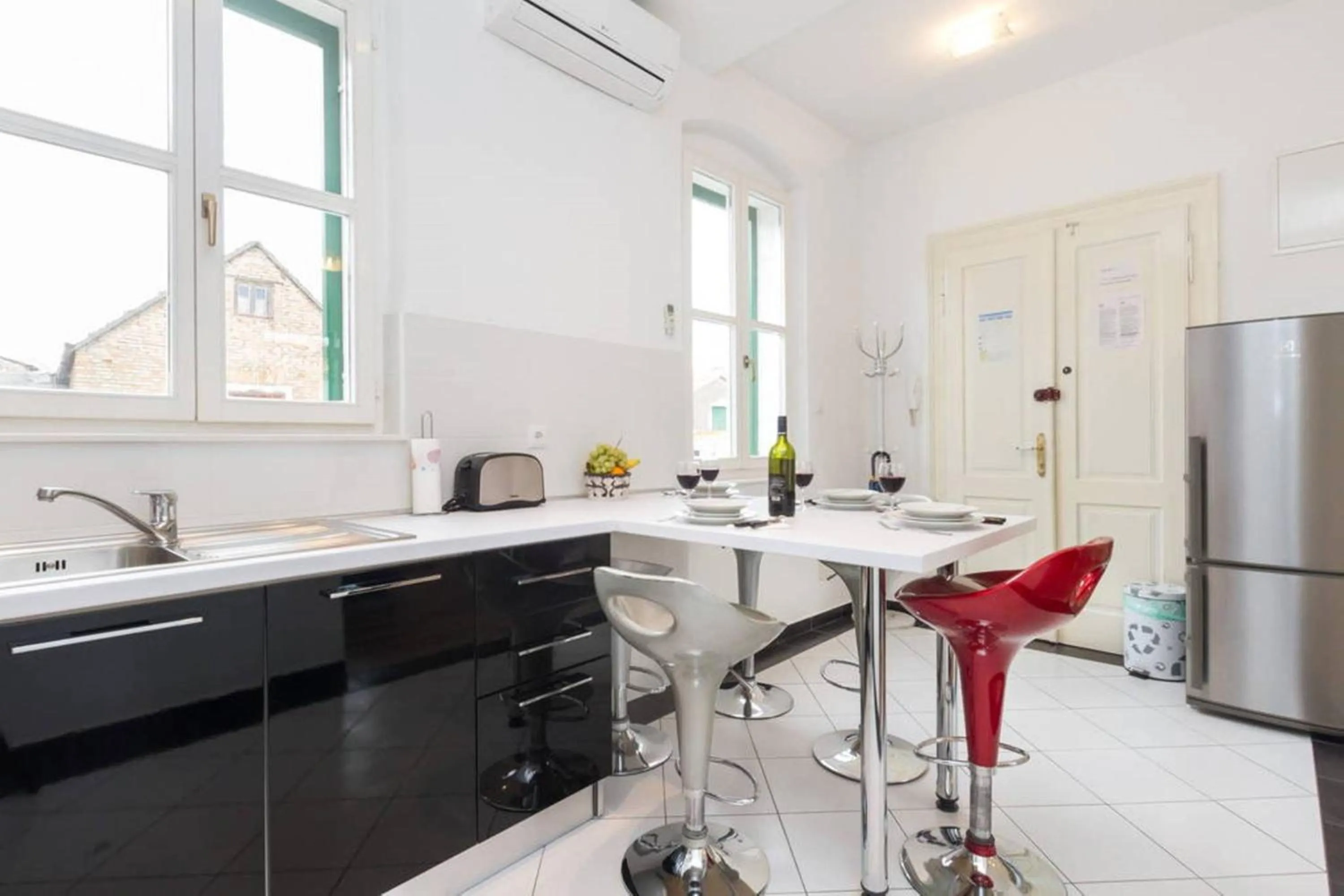 Kitchen or kitchenette in Apartment Central Old town with private indoor garage parking