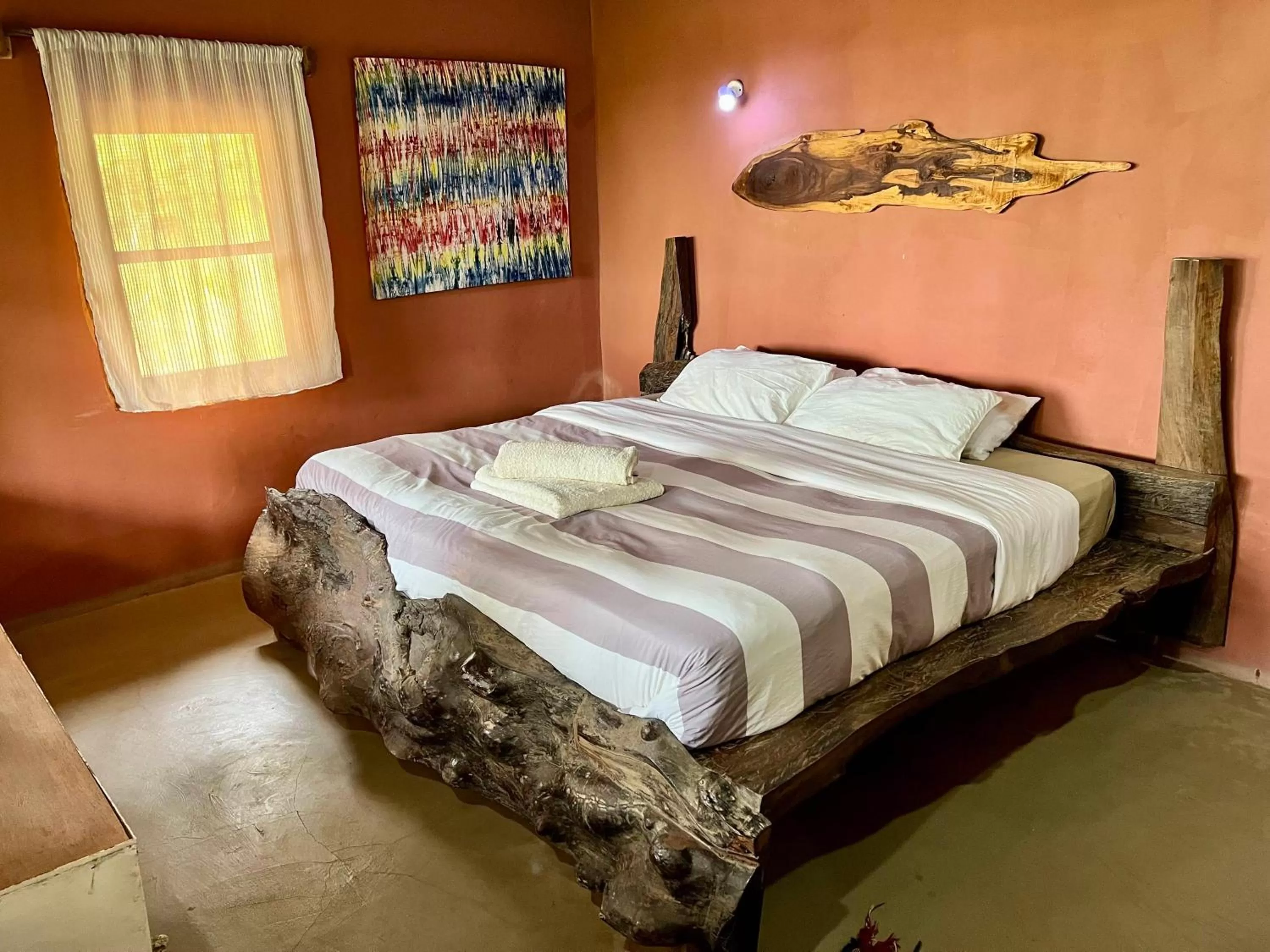 Bed in Nemasu Eco-lodge