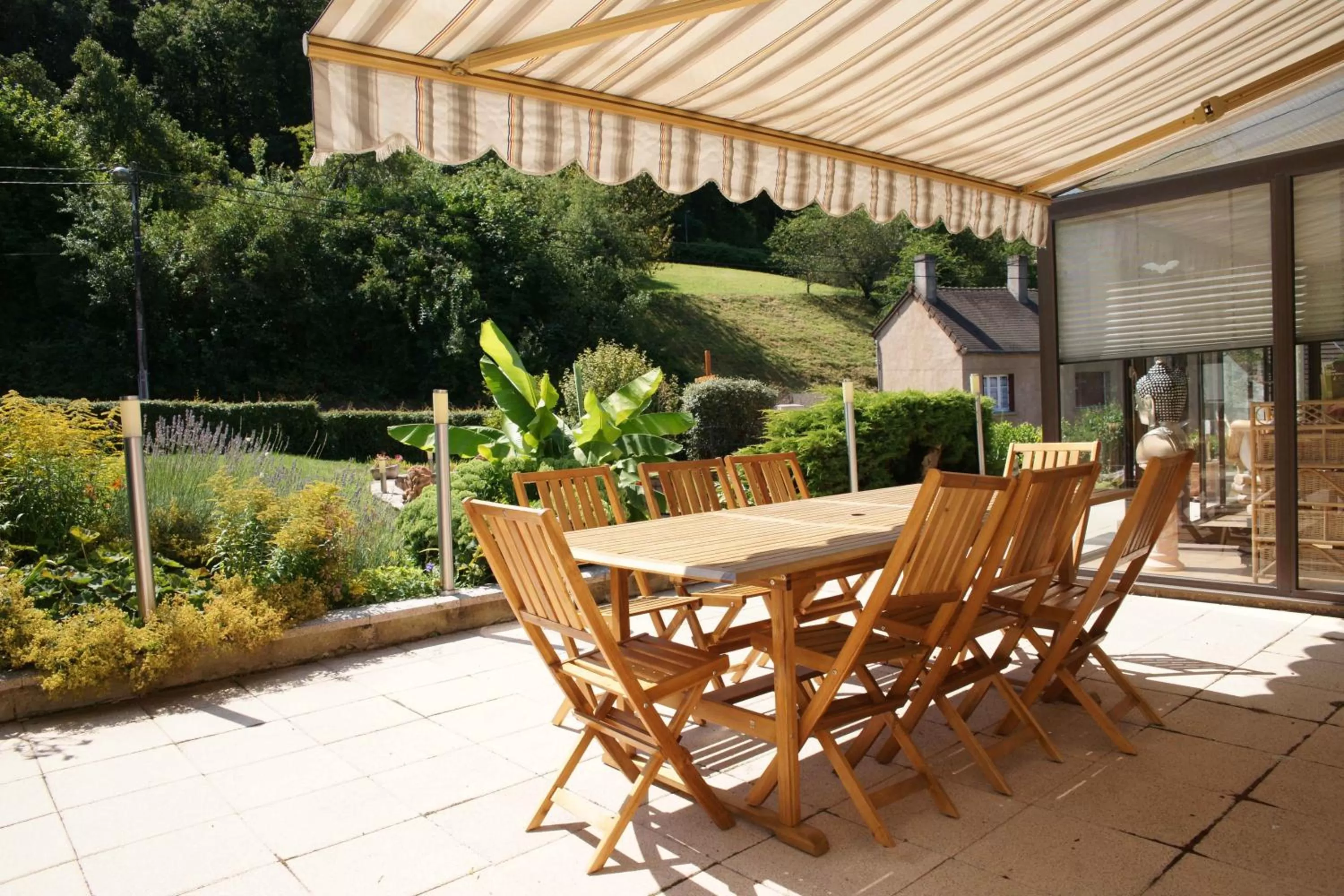 Patio in Chambres d'hotes à Autun