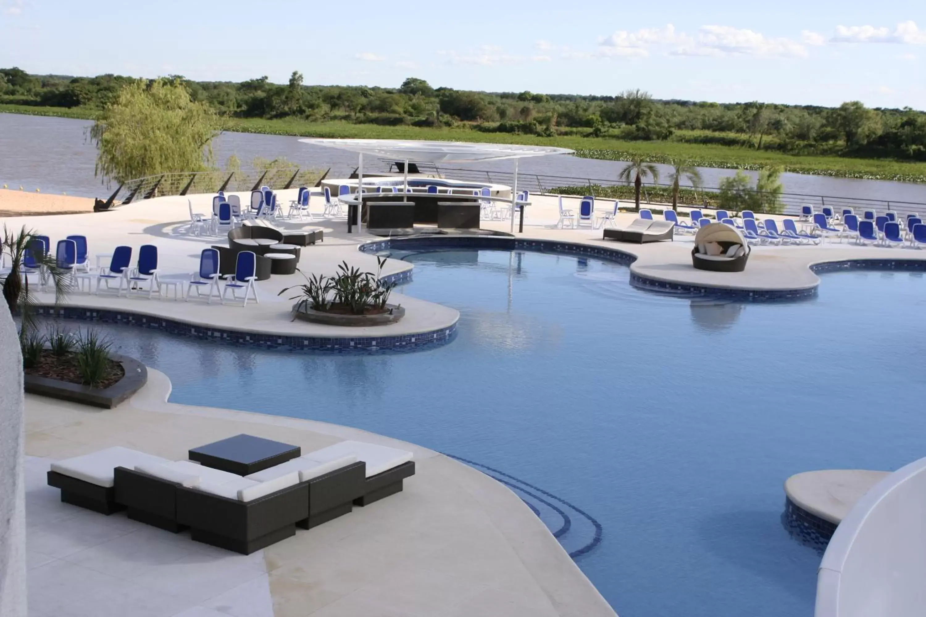 Swimming pool, Pool View in Resort Yacht Y Golf Club Paraguayo