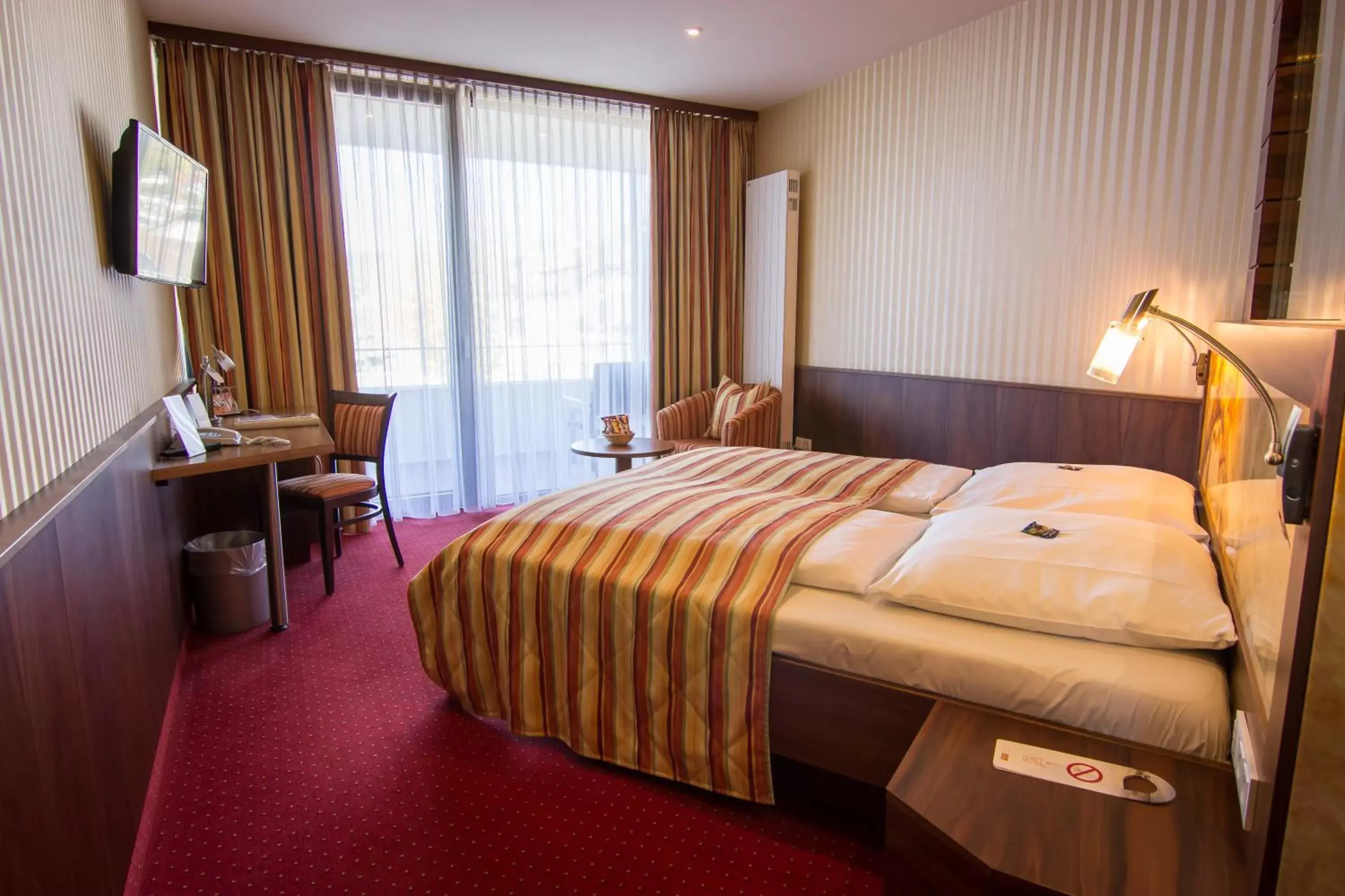 Photo of the whole room, Bed in Seehotel Adler