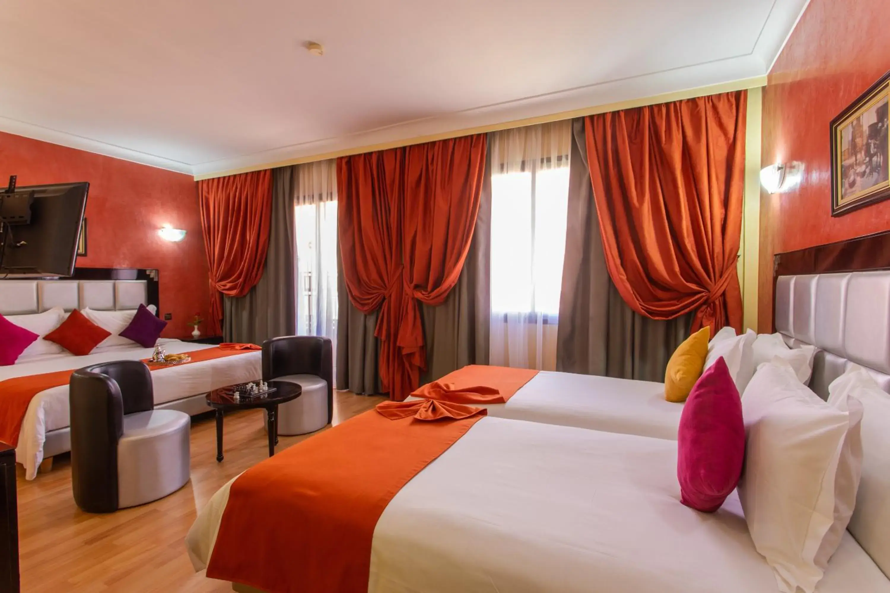 Bed in Hotel Meriem Marrakech