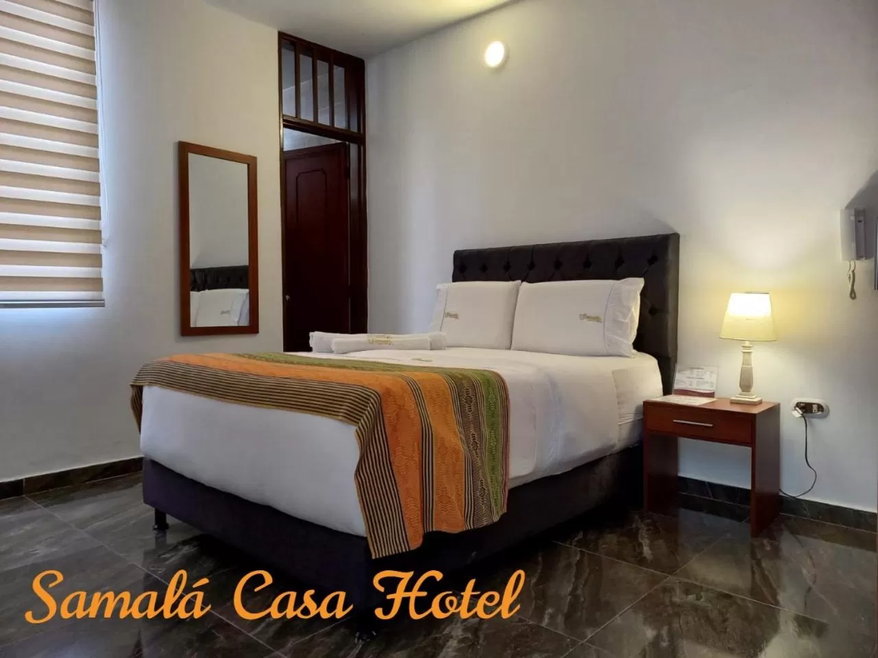 Bed in Samalá Casa Hotel