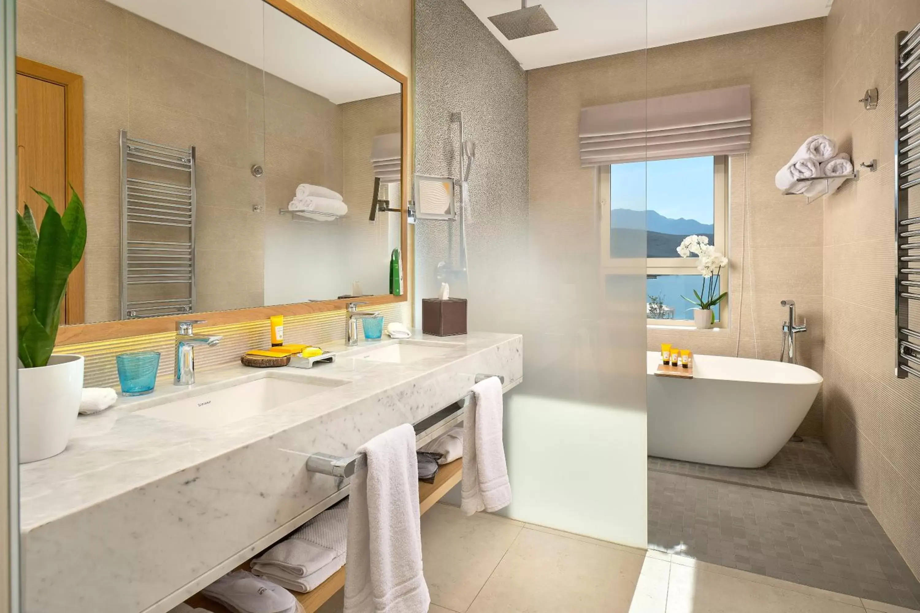 Shower, Bathroom in The Chedi Luštica Bay