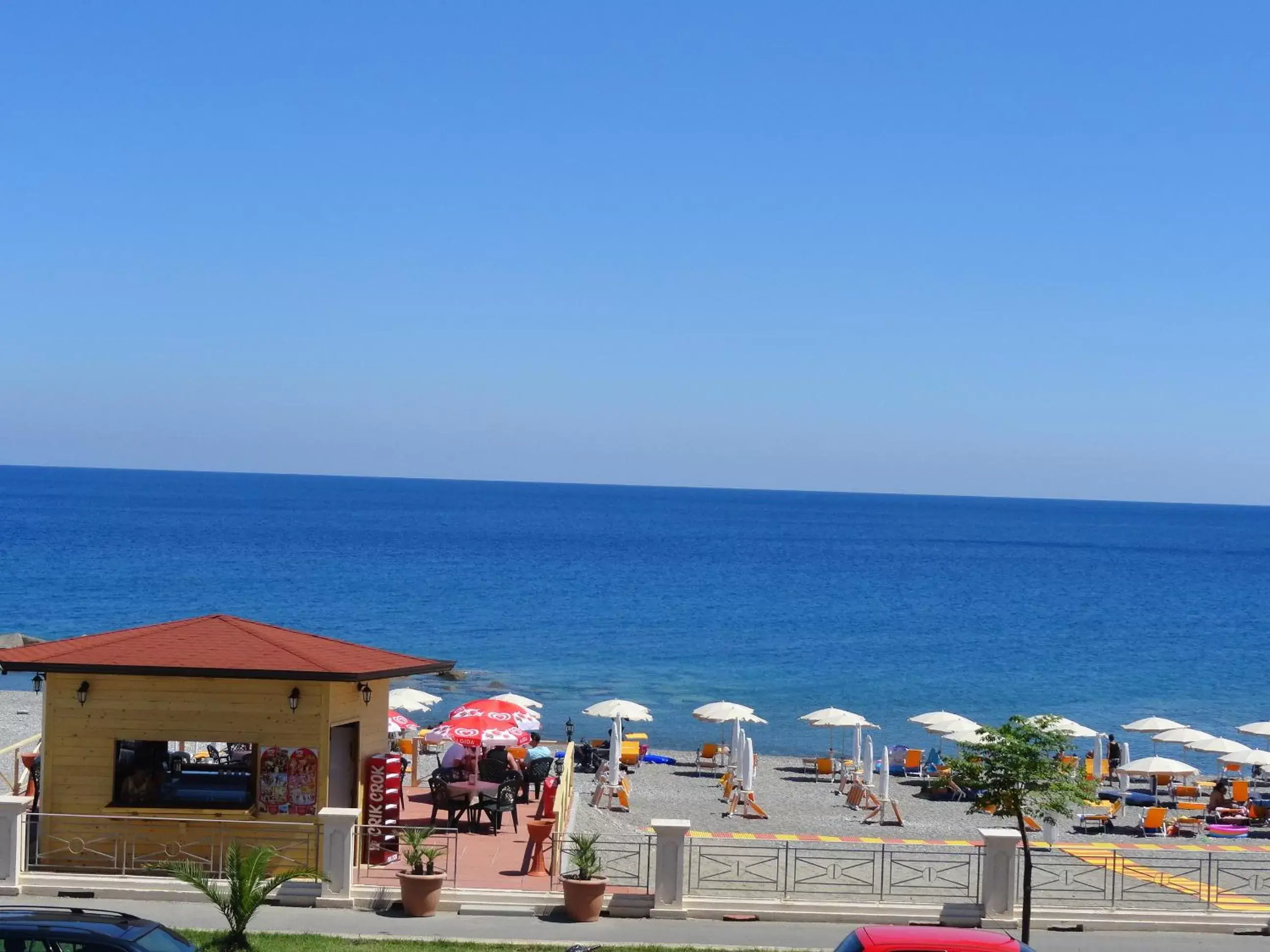 Beach in Hotel Miramare