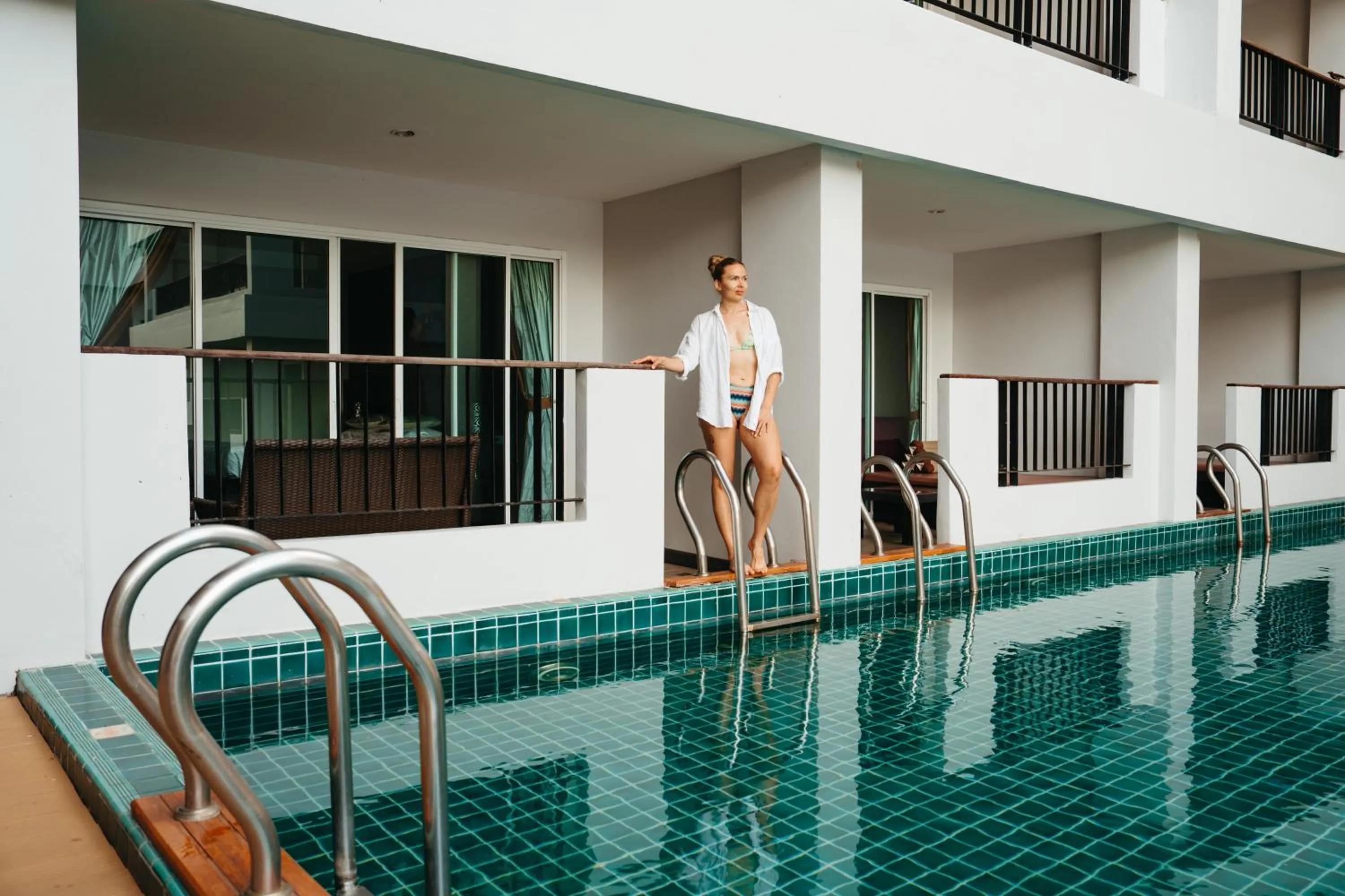 Premier Pool Access Double Bed - single occupancy in Casa Del M Patong Phuket - Newly Renovated