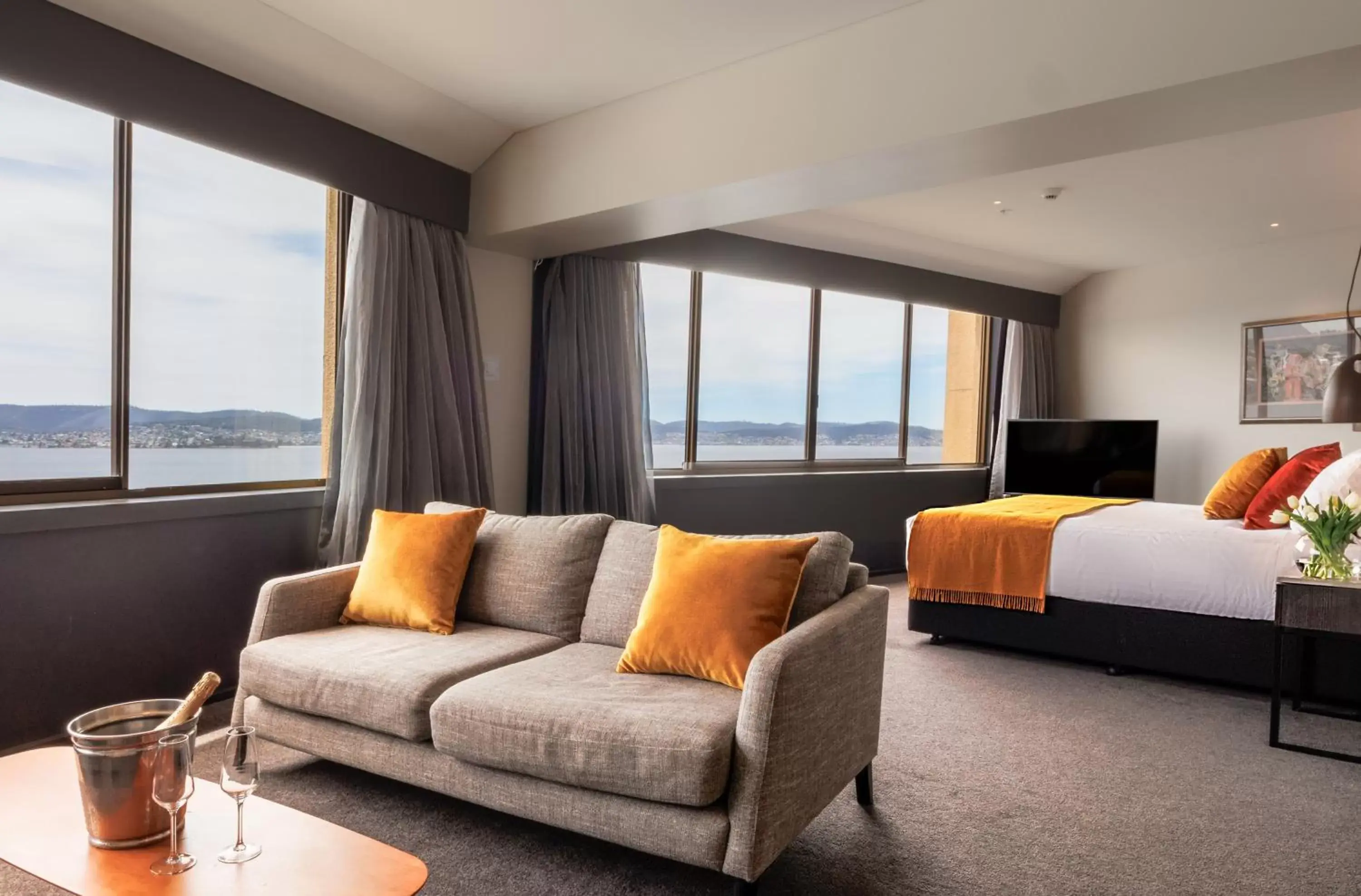 King Suite with Harbor View in Wrest Point