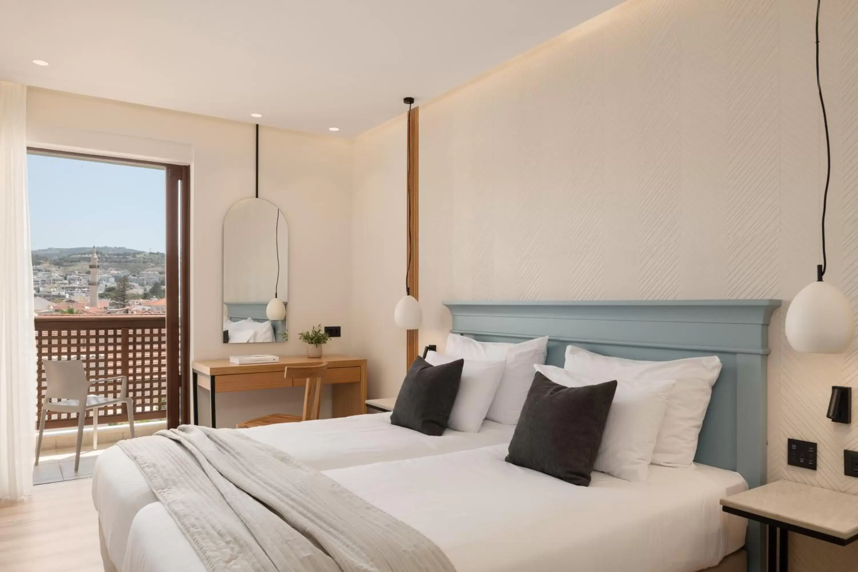 View (from property/room), Bed in Hotel Ideon View (from property/room), Bed in Hotel Ideon