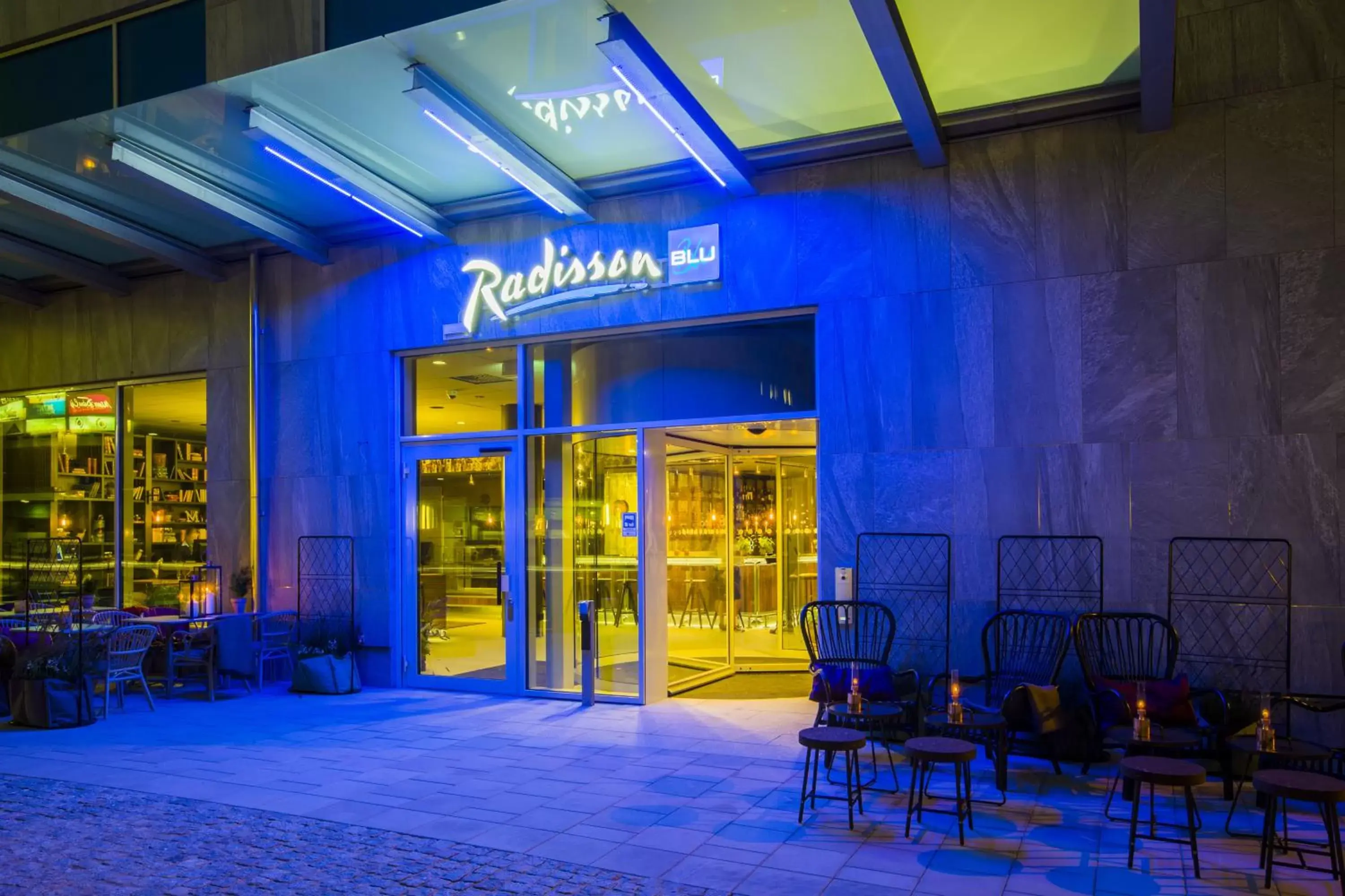 Patio in Radisson Blu Metropol Helsingborg