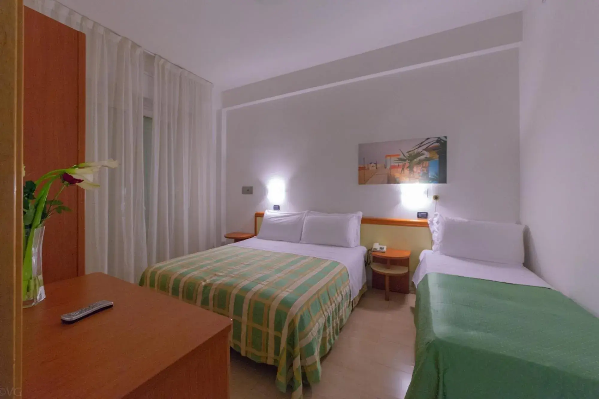 Bed in Hotel Sultano