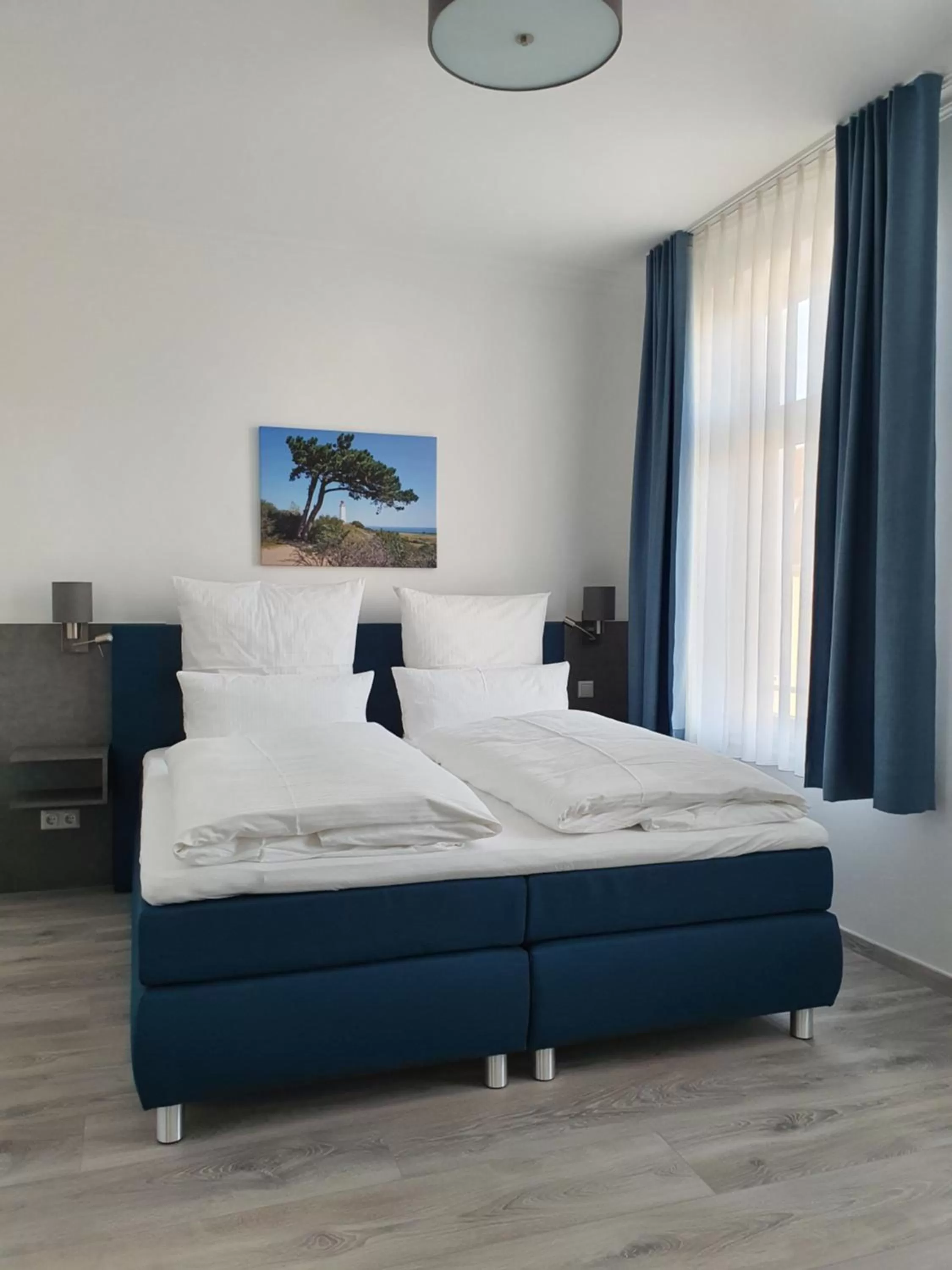 Bed in Hotel Hanseat Stralsund