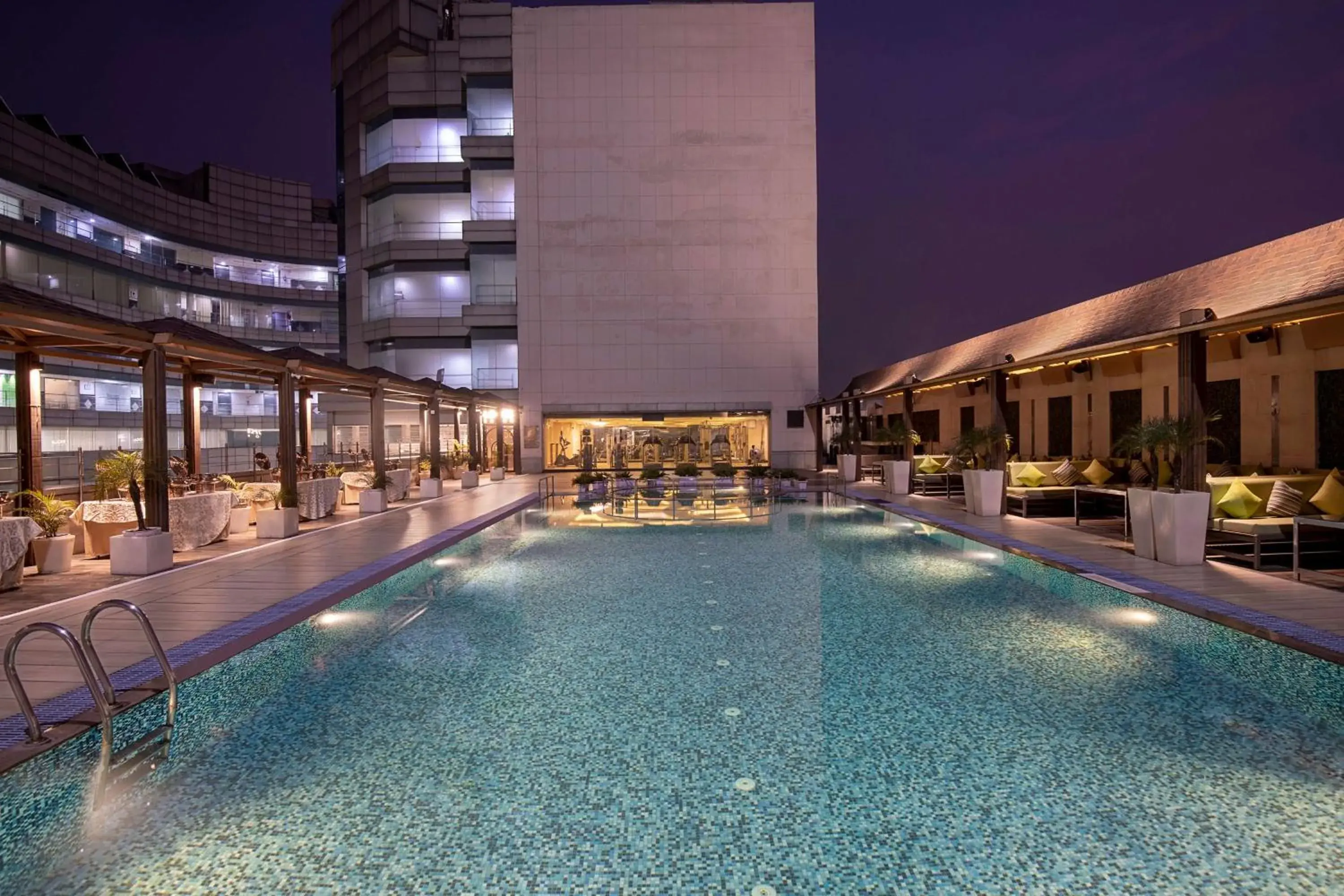 Pool view, Property Building in Radisson Blu Kaushambi Delhi NCR