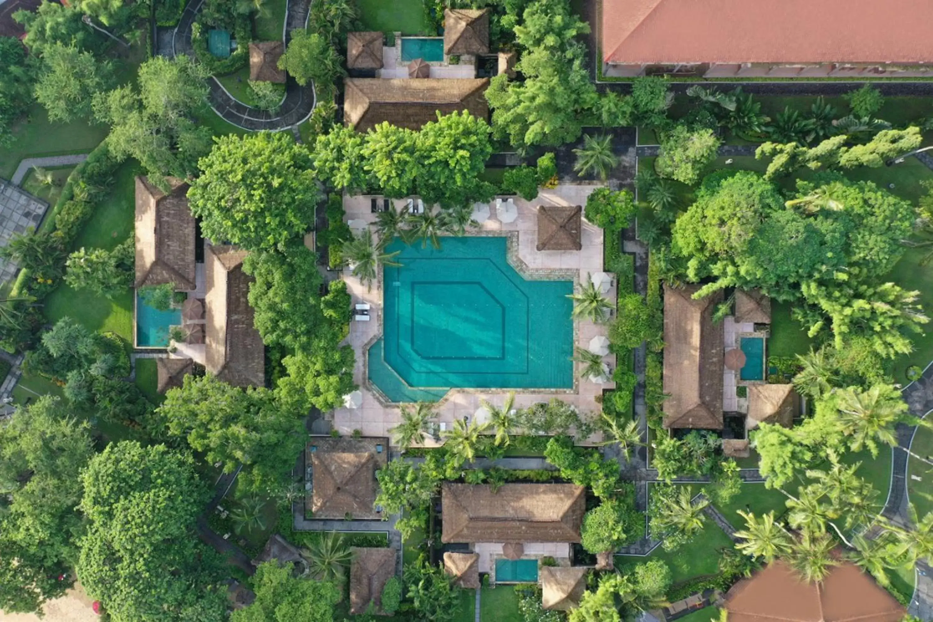 Bird's eye view, Pool View in Melia Bali