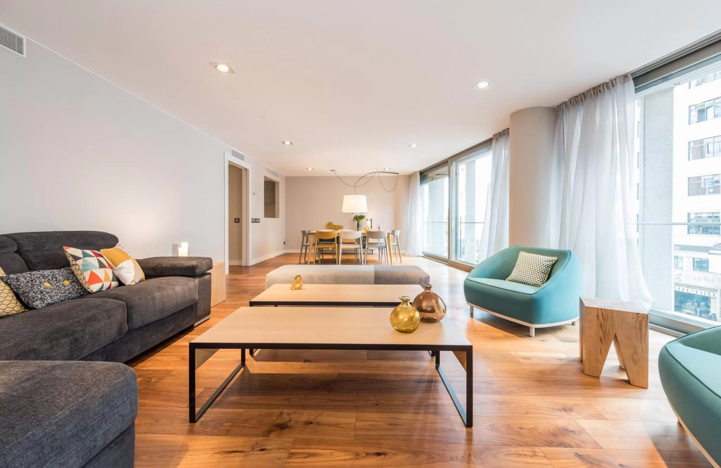 Living room in Gran View Apartments