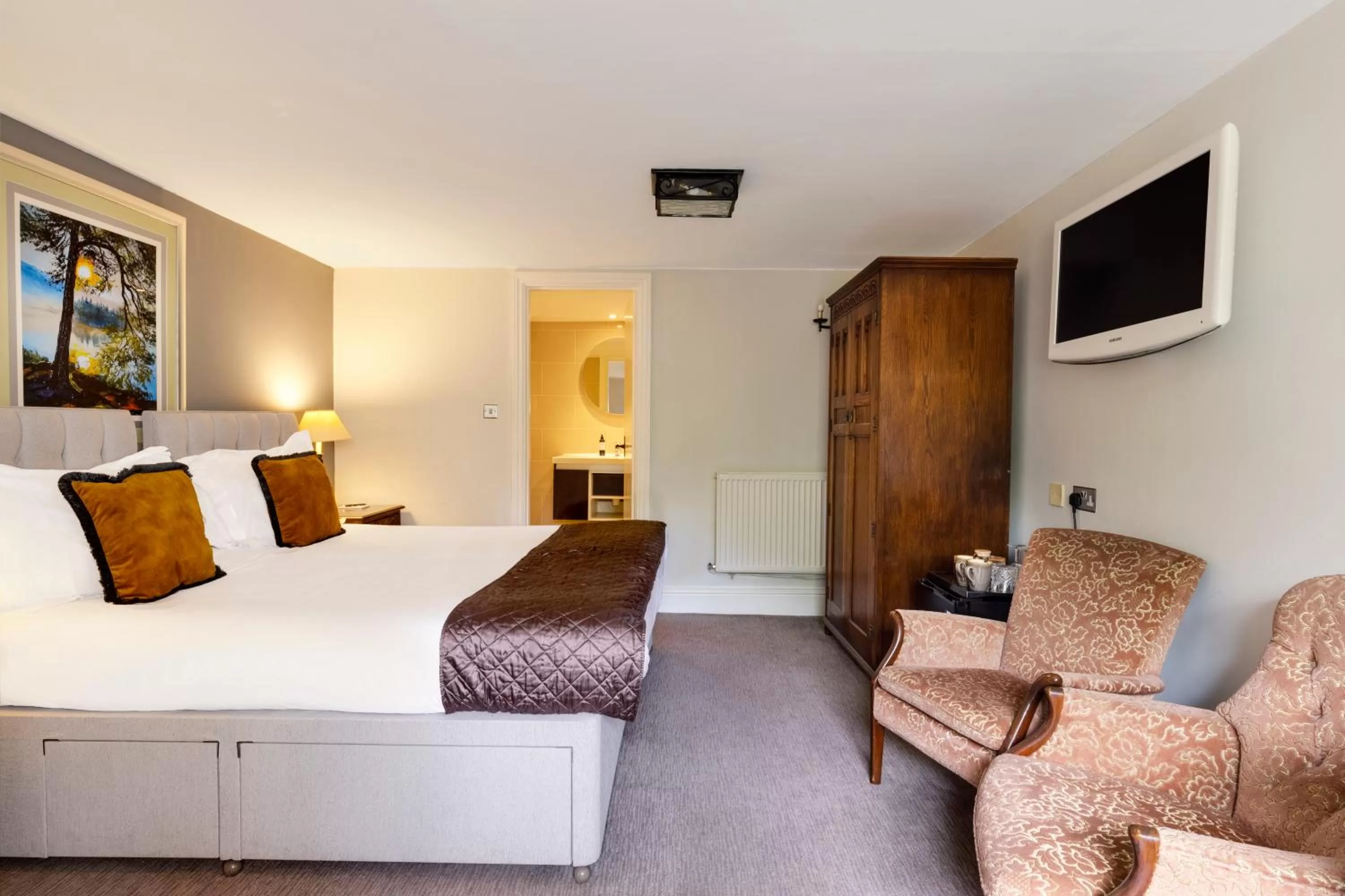 Bed in Karma Salford Hall Hotel