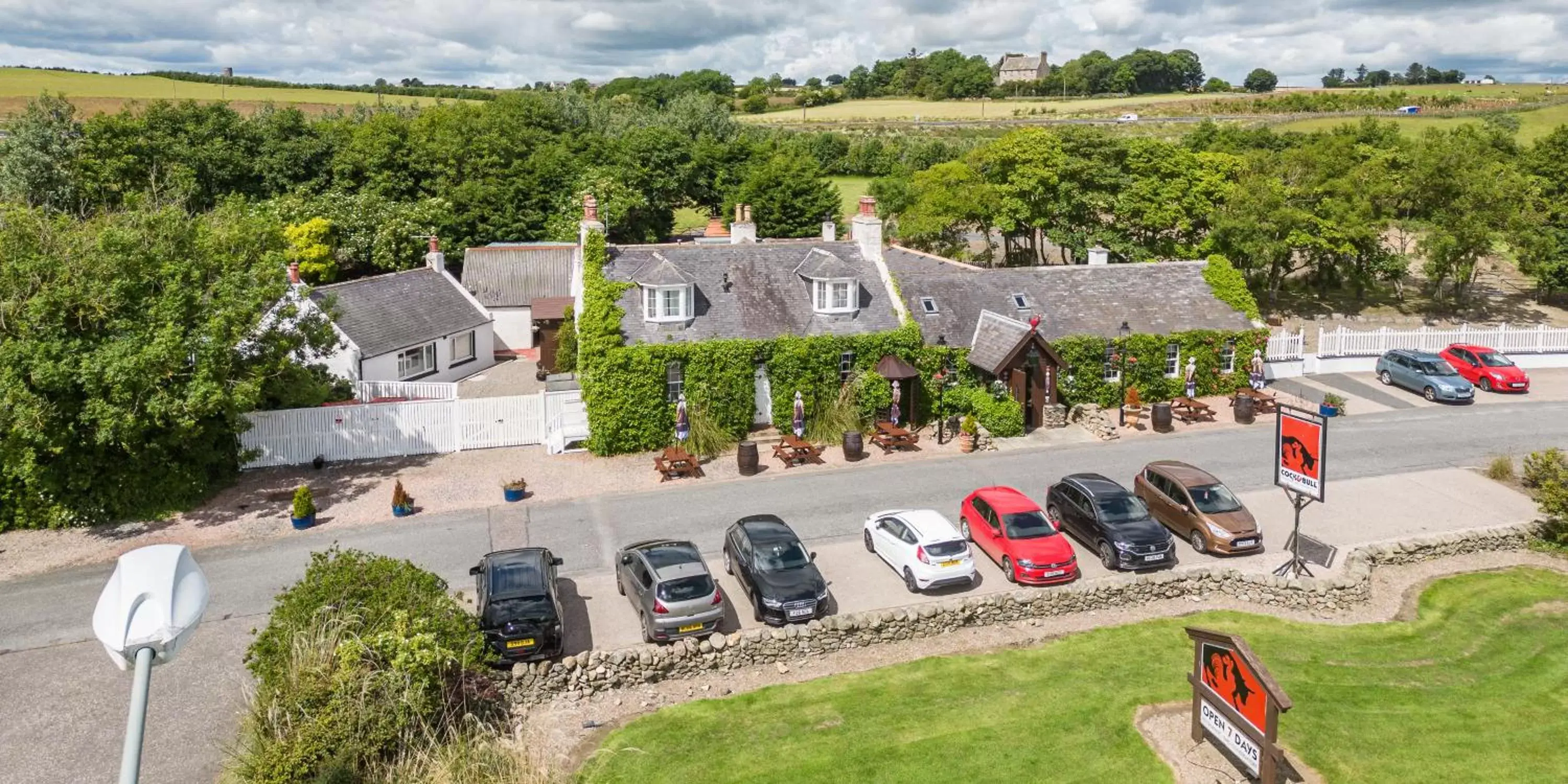 Bird's-eye View in The Cock and Bull