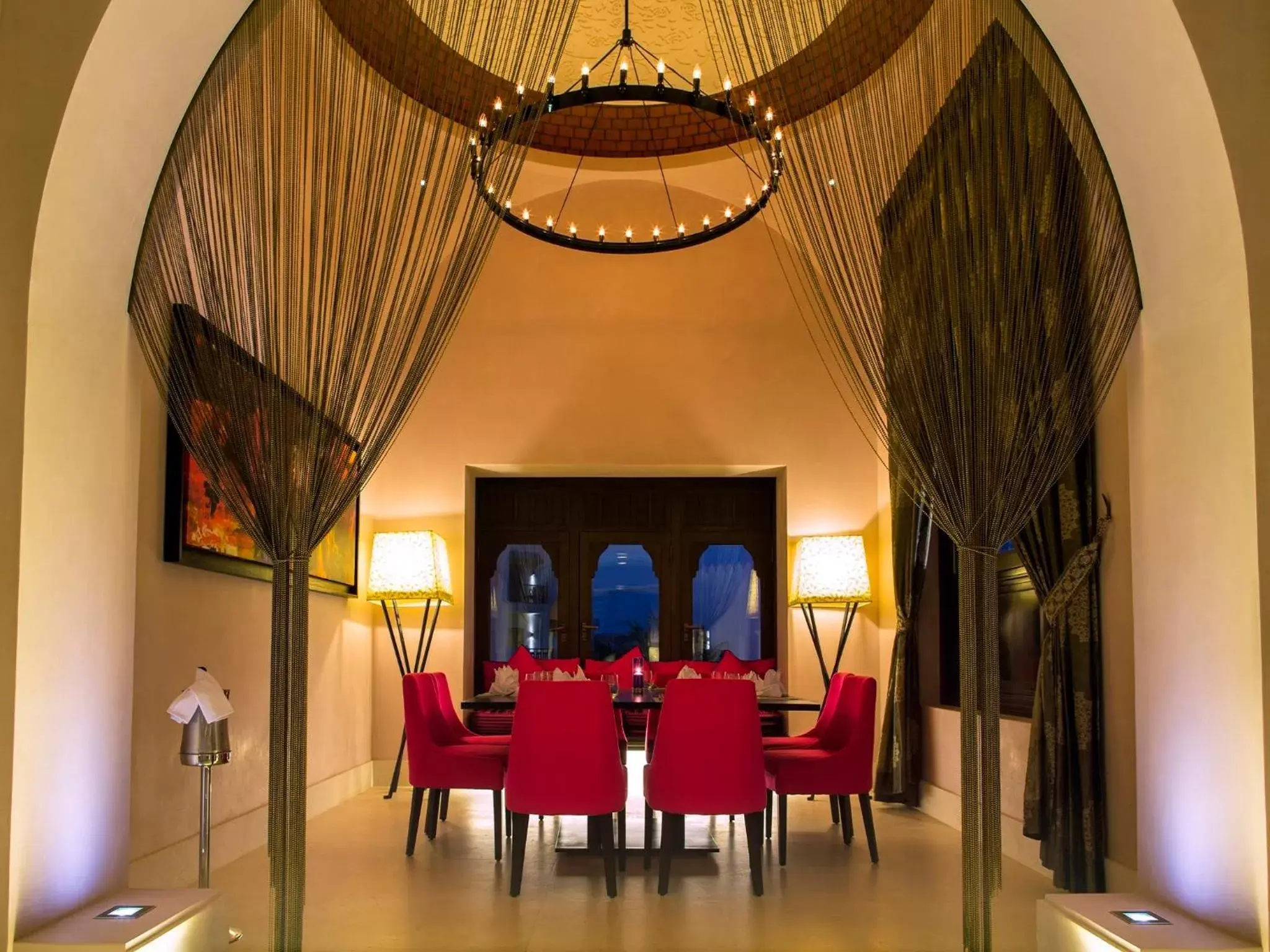 Decorative detail, Dining Area in Salalah Rotana Resort