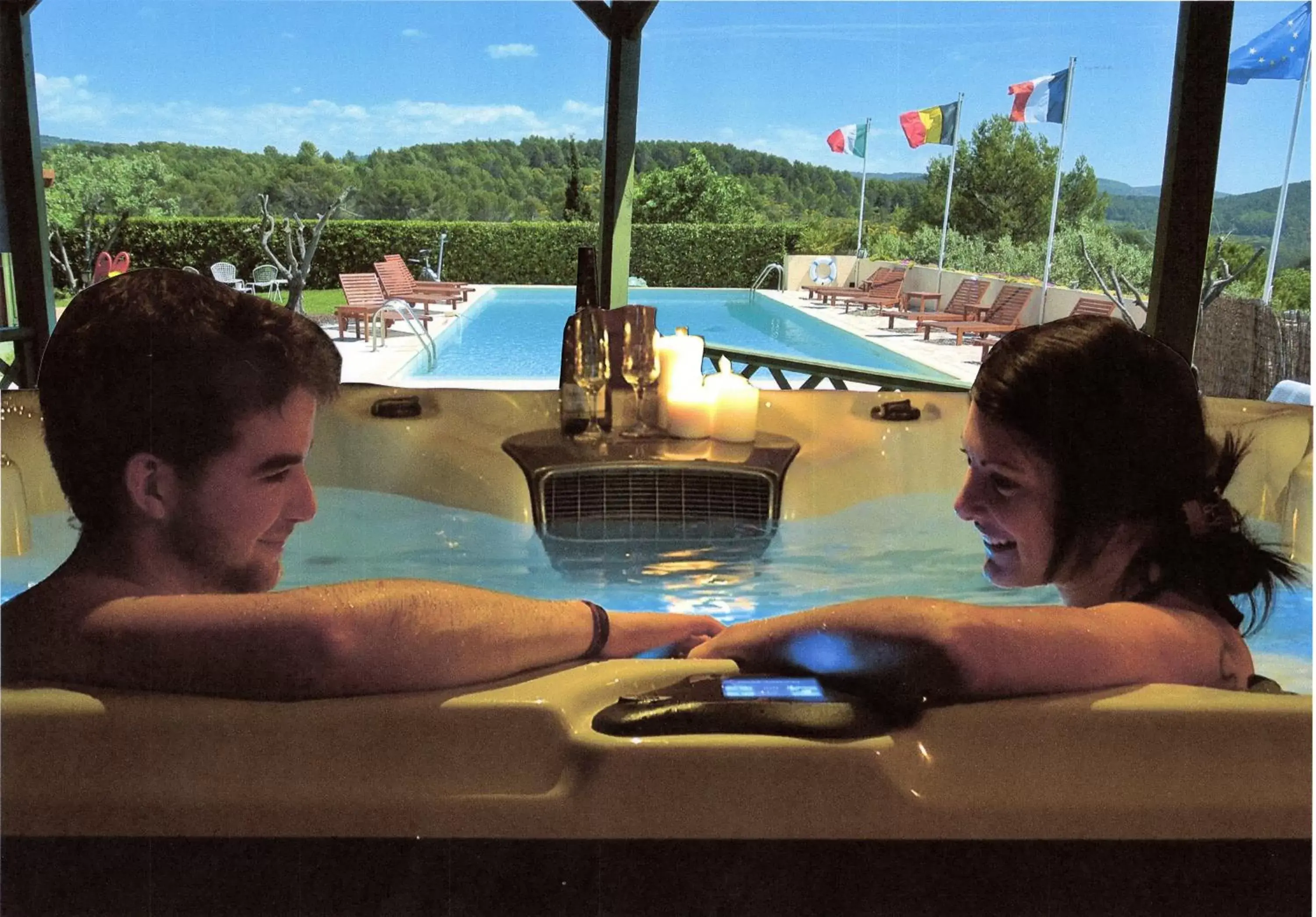 Hot Tub, Swimming Pool in La Vieille Bastide