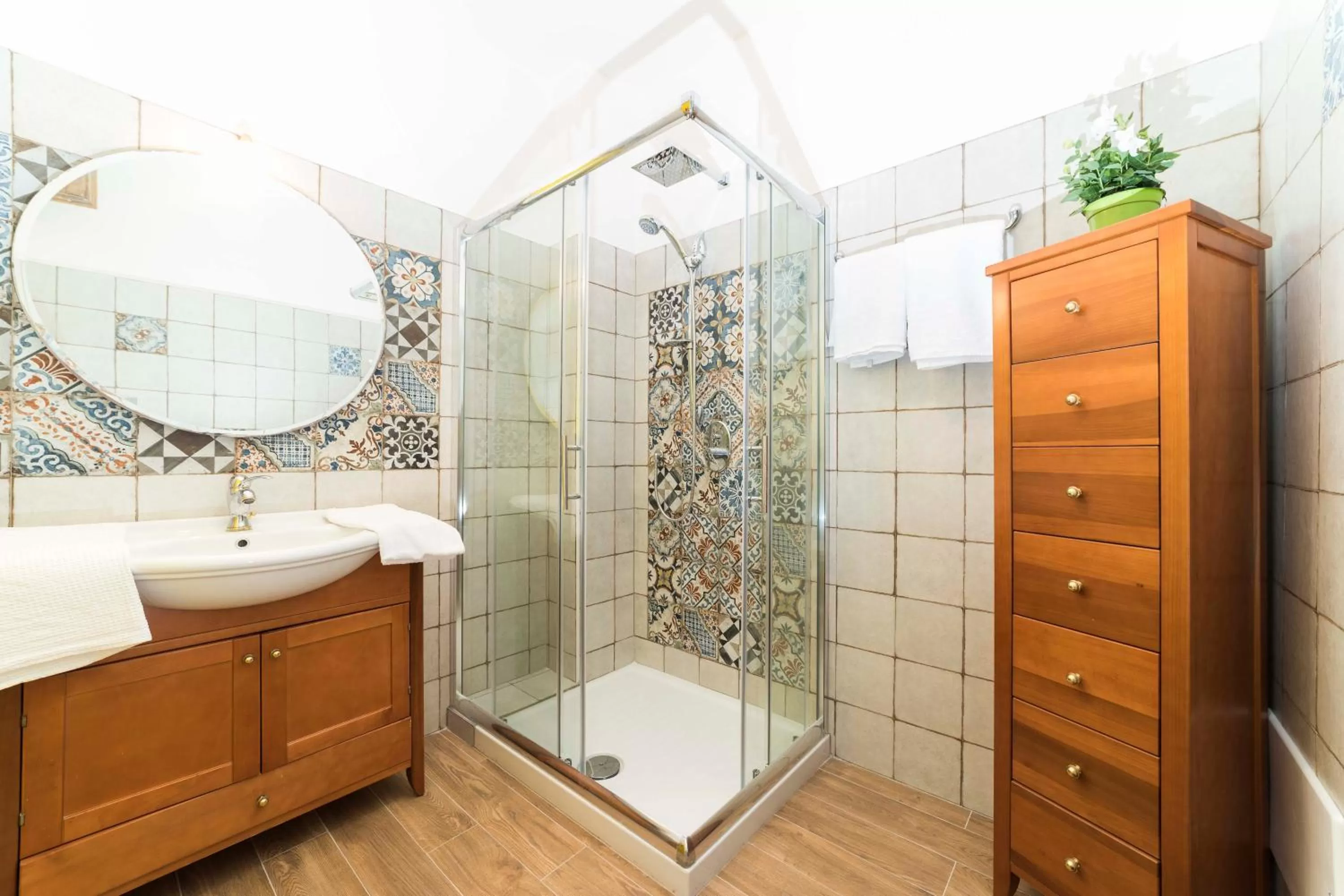 Shower in B&B Albachiara Casa di Campagna