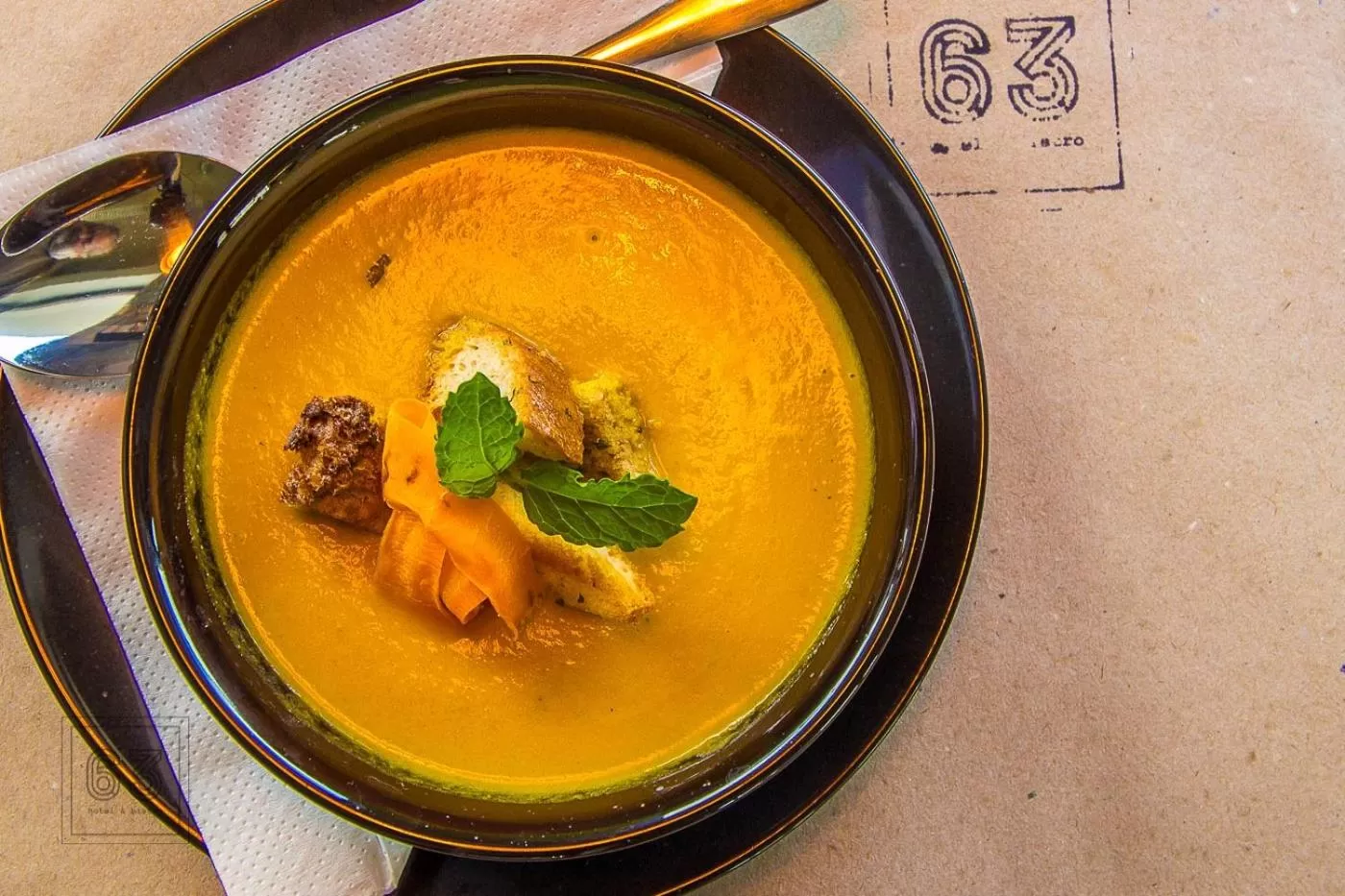 Food close-up in HOTEL 63