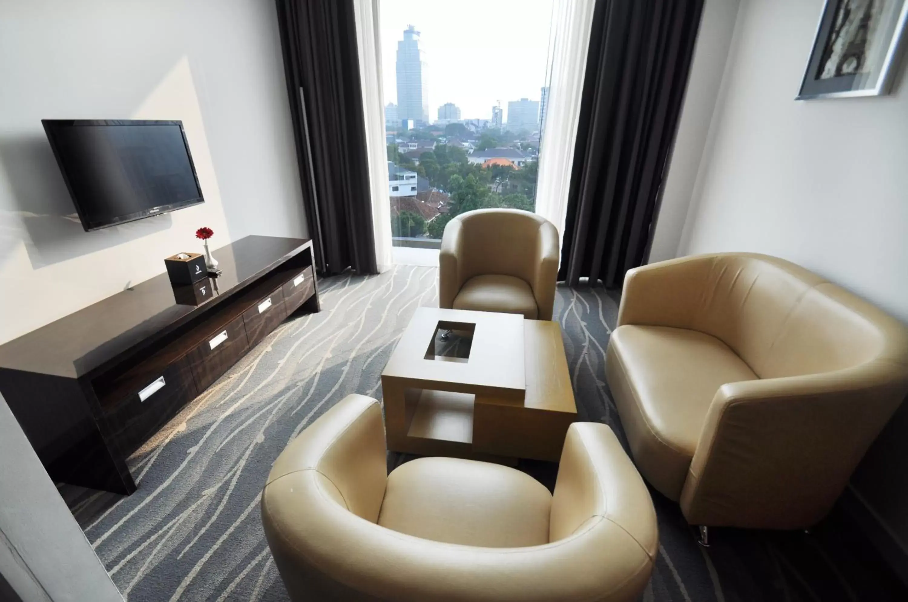 Living room, Seating Area in Dreamtel Jakarta