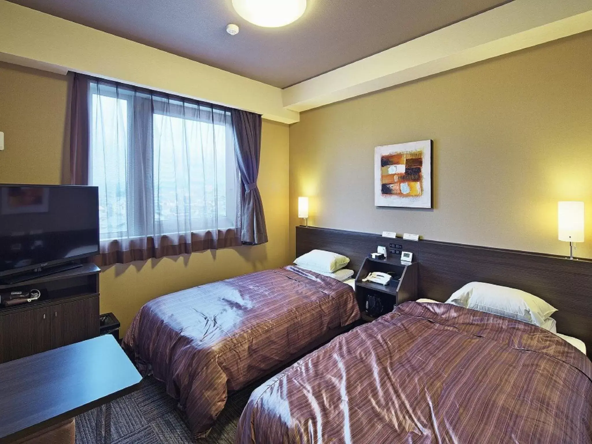 Photo of the whole room, Bed in Hotel Route-inn Yaita