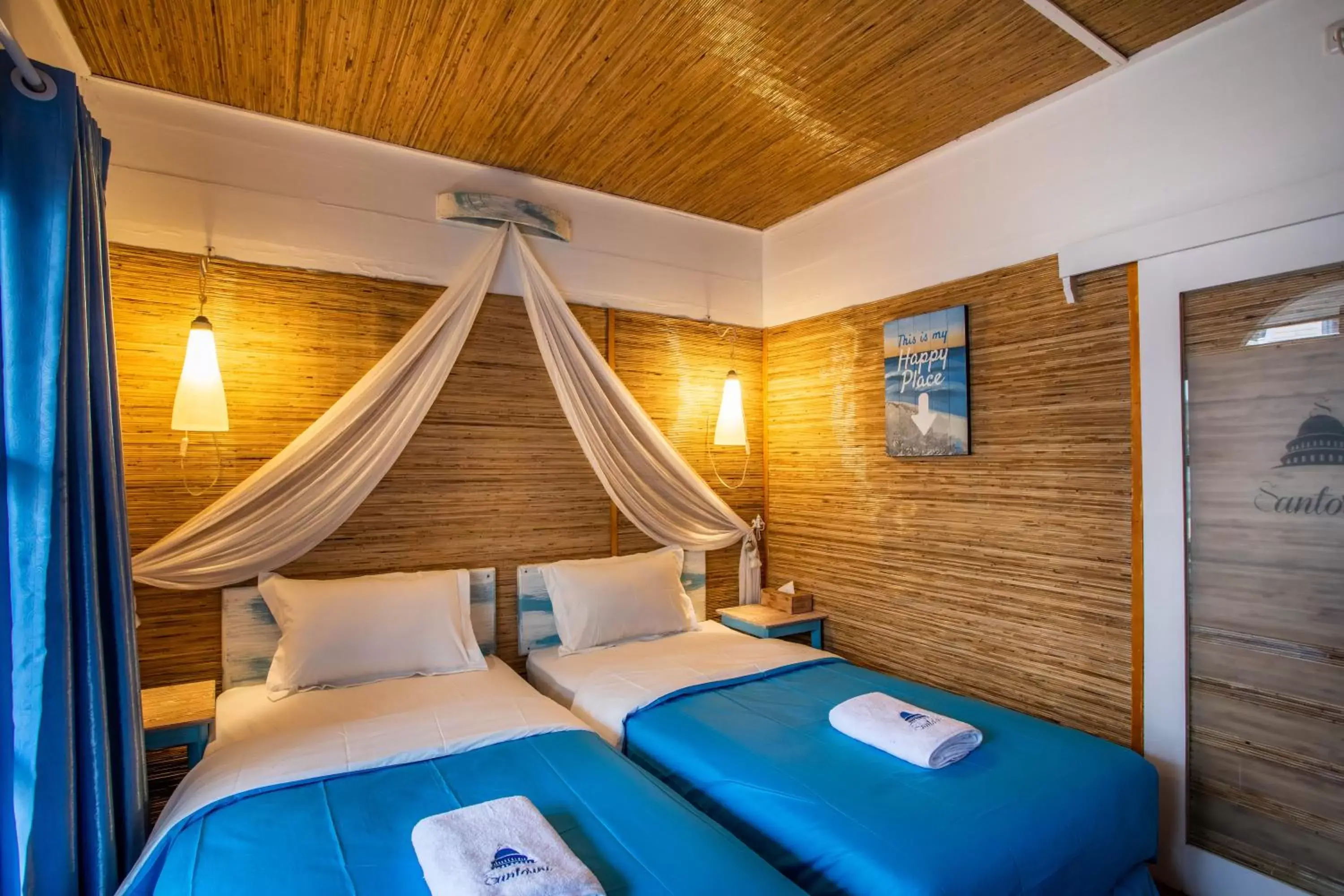 Bedroom, Bed in Santorini Beach Resort Bedroom, Bed in Santorini Beach Resort