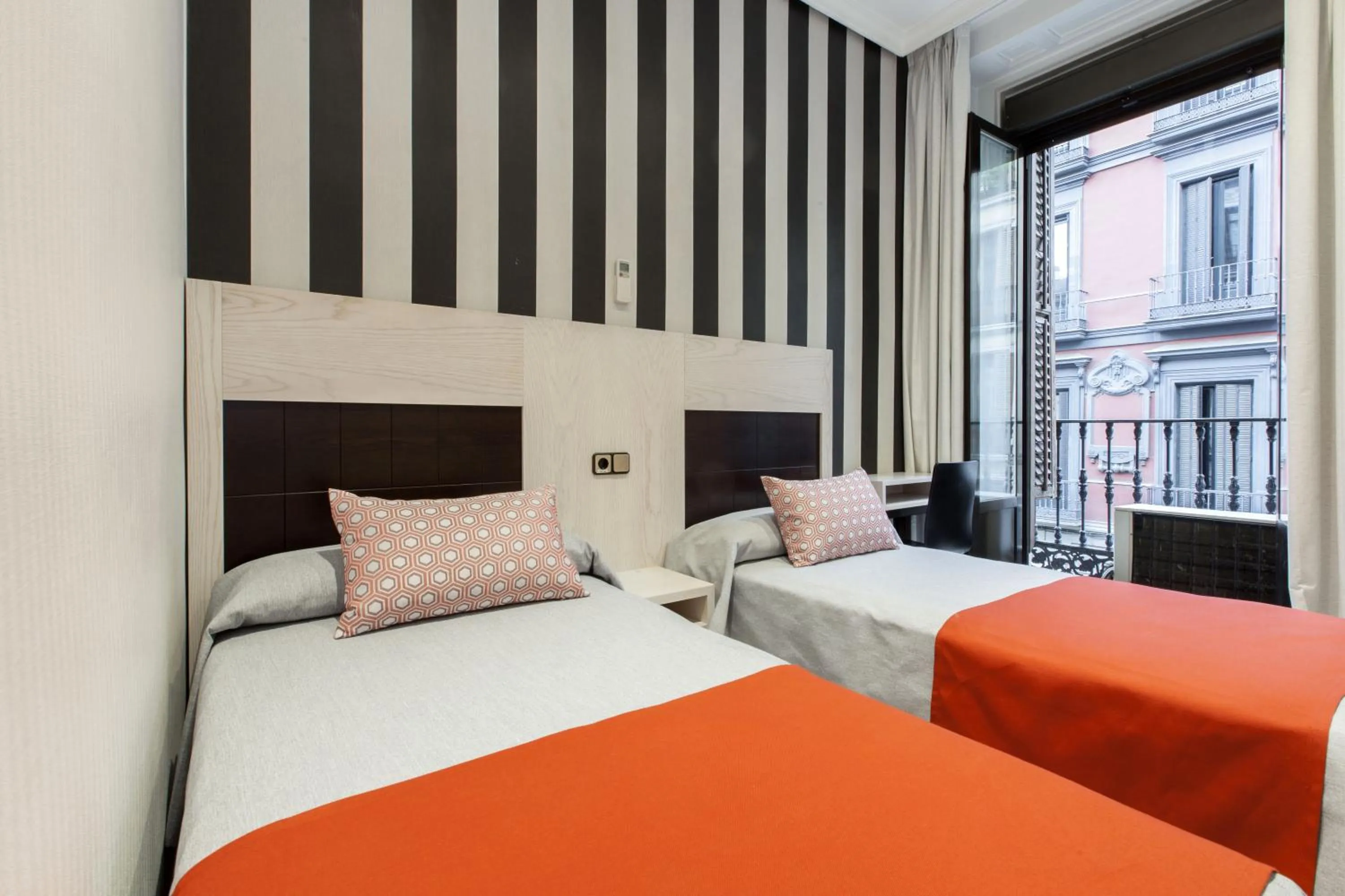 Decorative detail, Bed in Hostal Castilla I Atocha