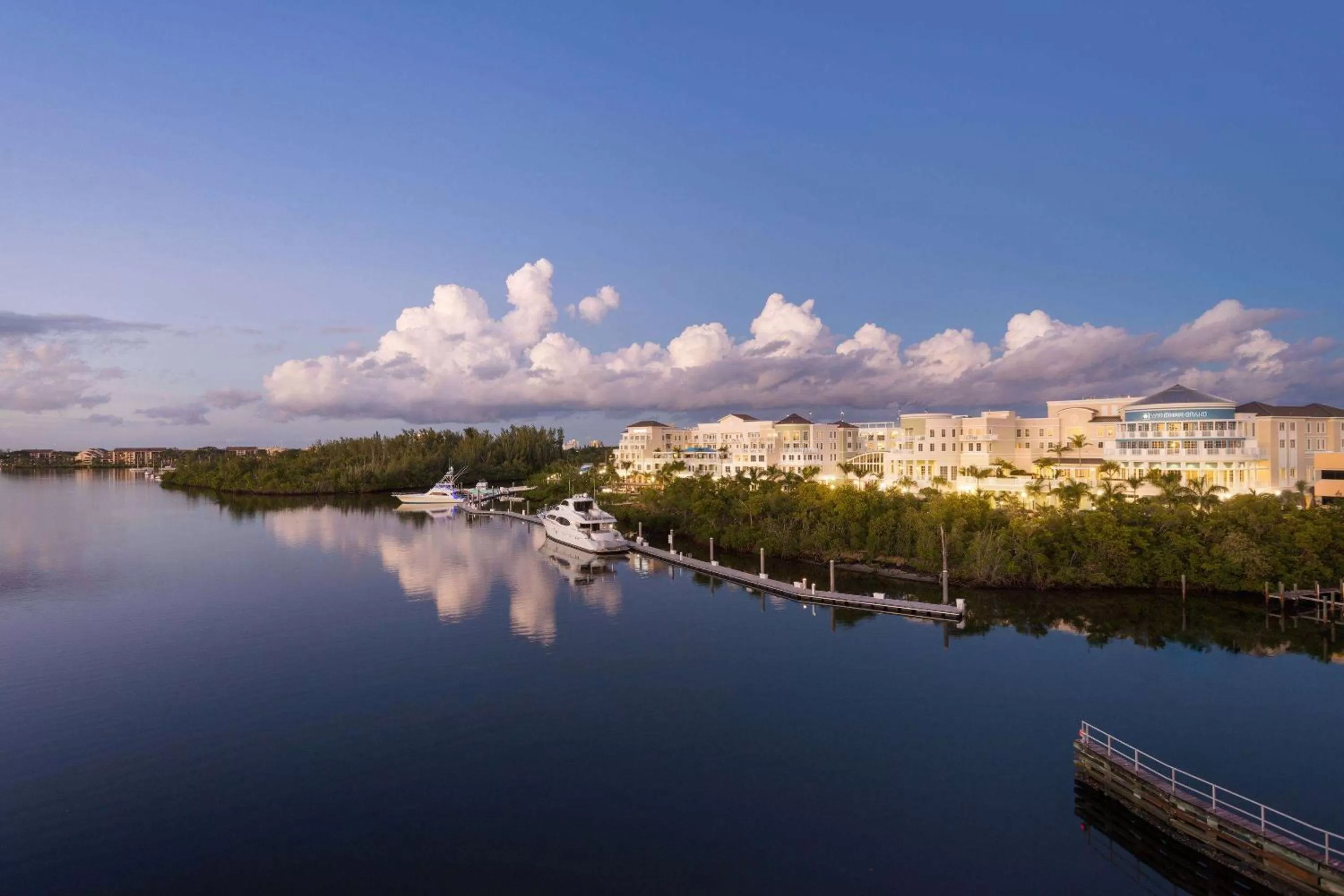 Property building in Wyndham Grand Jupiter at Harbourside Place