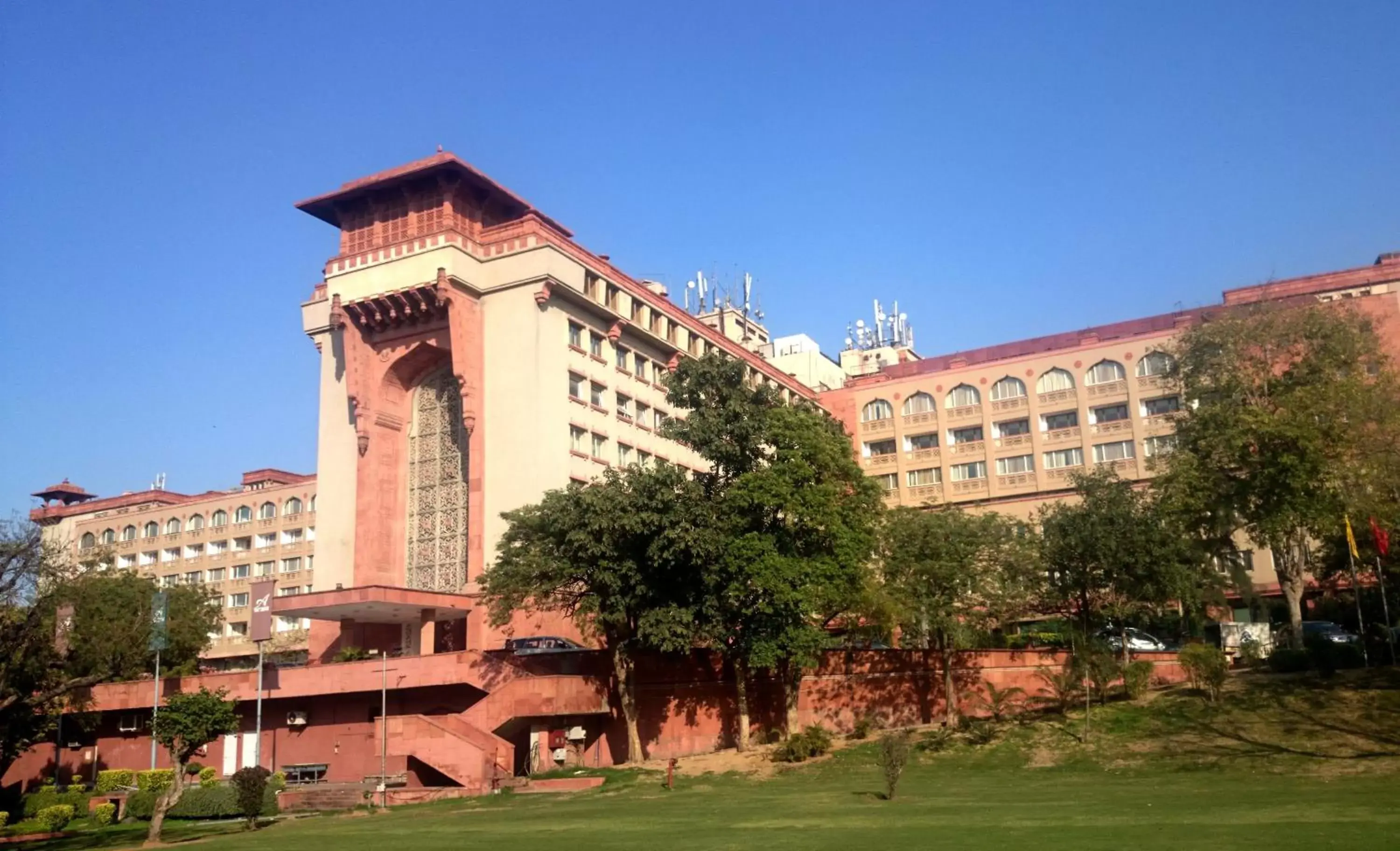 Facade/entrance, Property Building in The Ashok, New Delhi