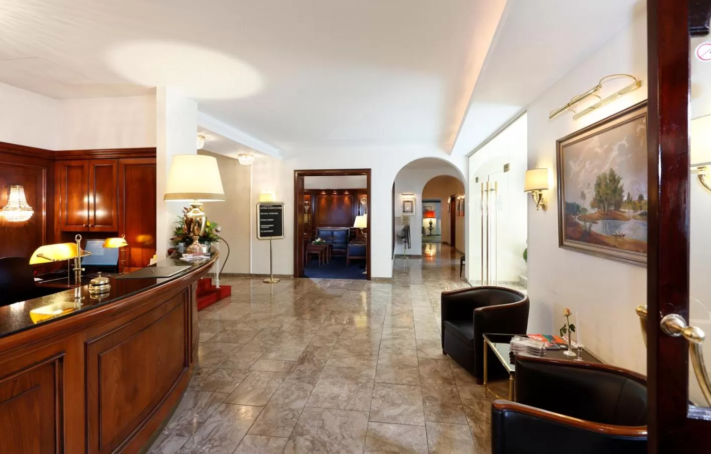 Lobby or reception in Romantik Hotel Gebhards