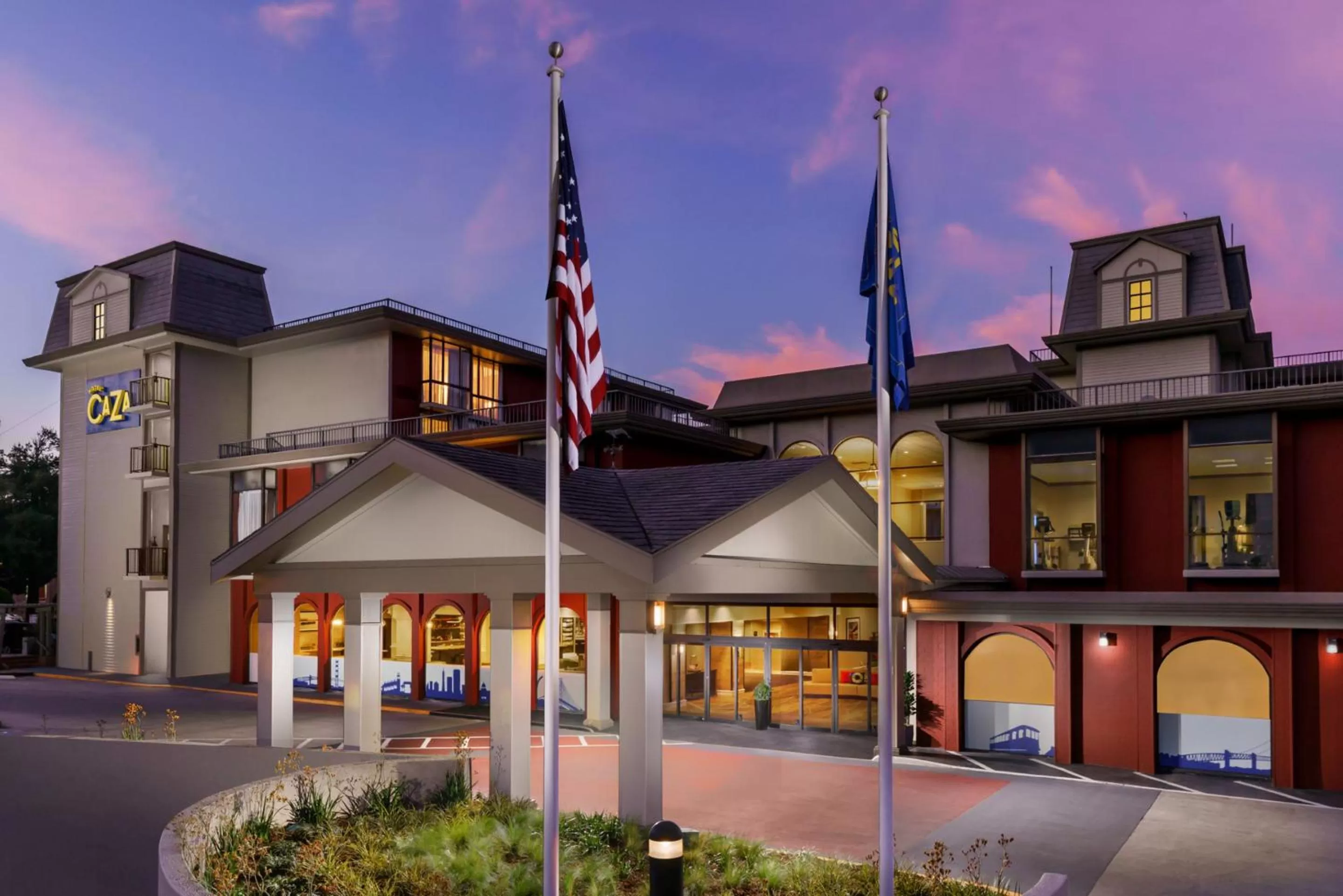 Facade/entrance in Hotel Caza