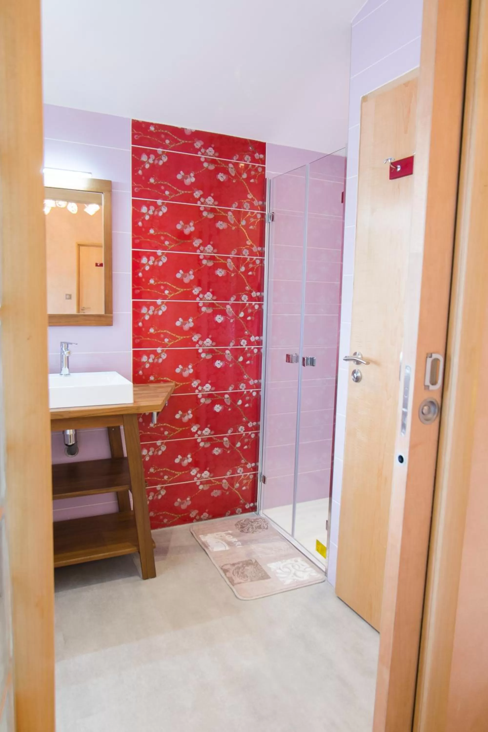 Bathroom, Bed in Homgaïa chambres d'hôtes