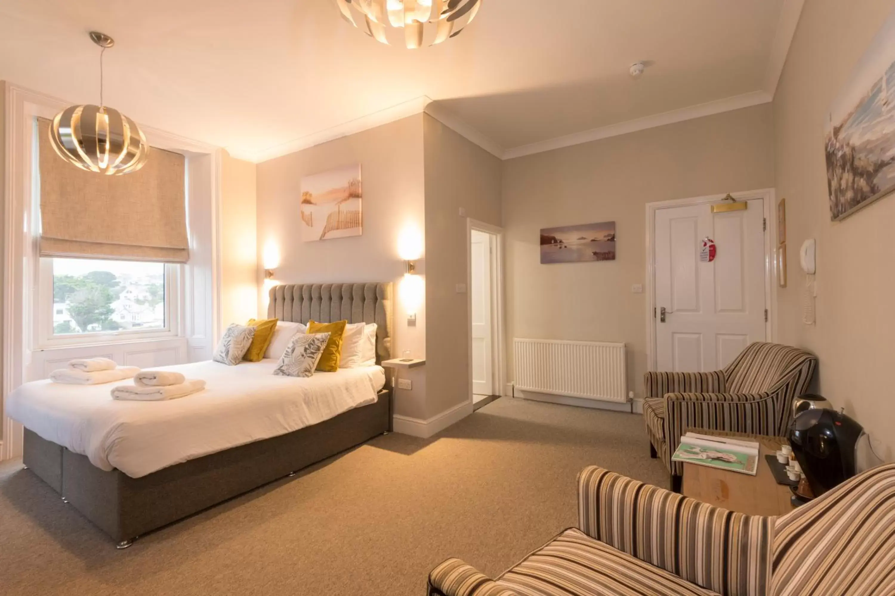 Bed in Sure Hotel Collection by Best Western Porth Veor Manor Hotel