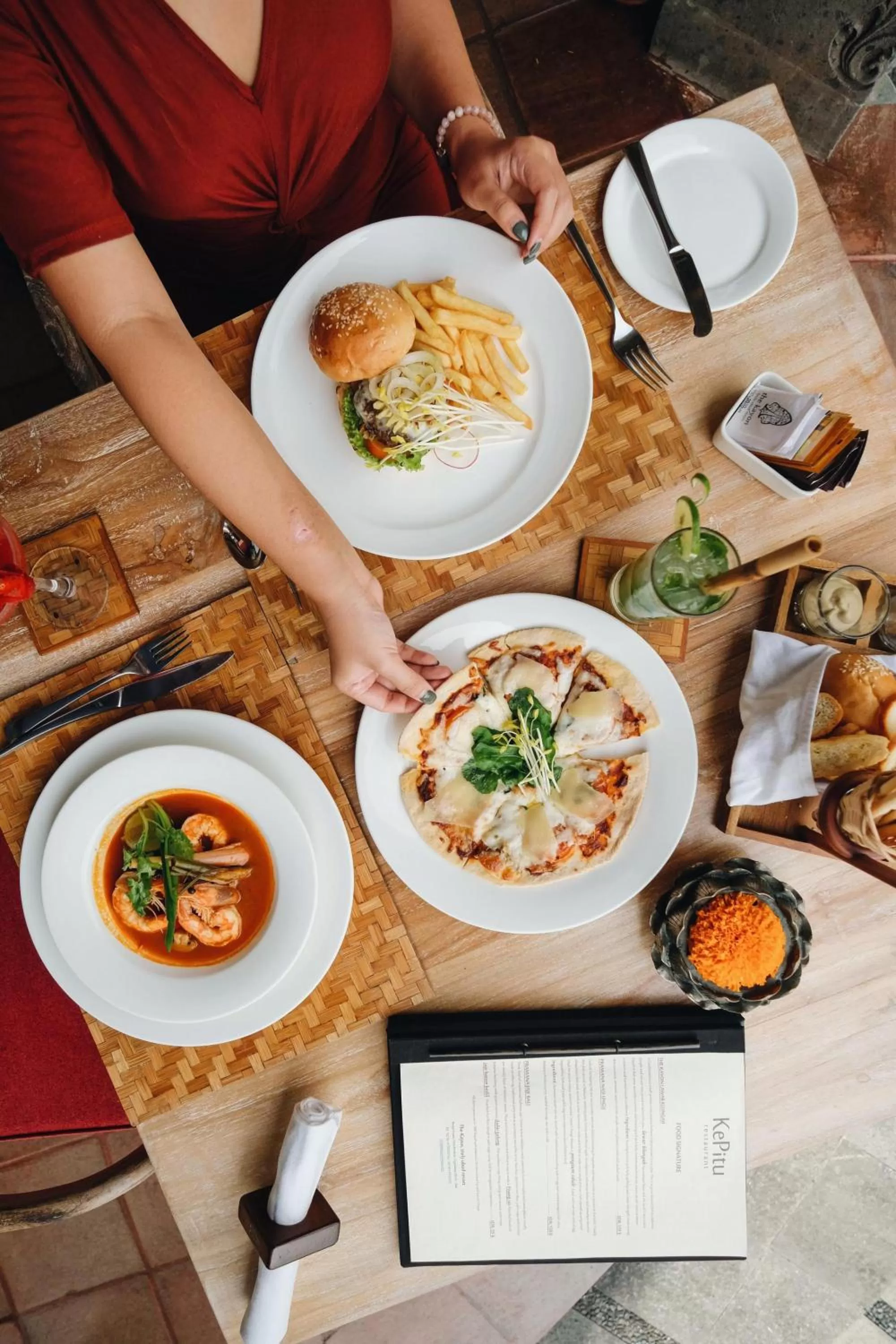 Food in The Kayon Resort