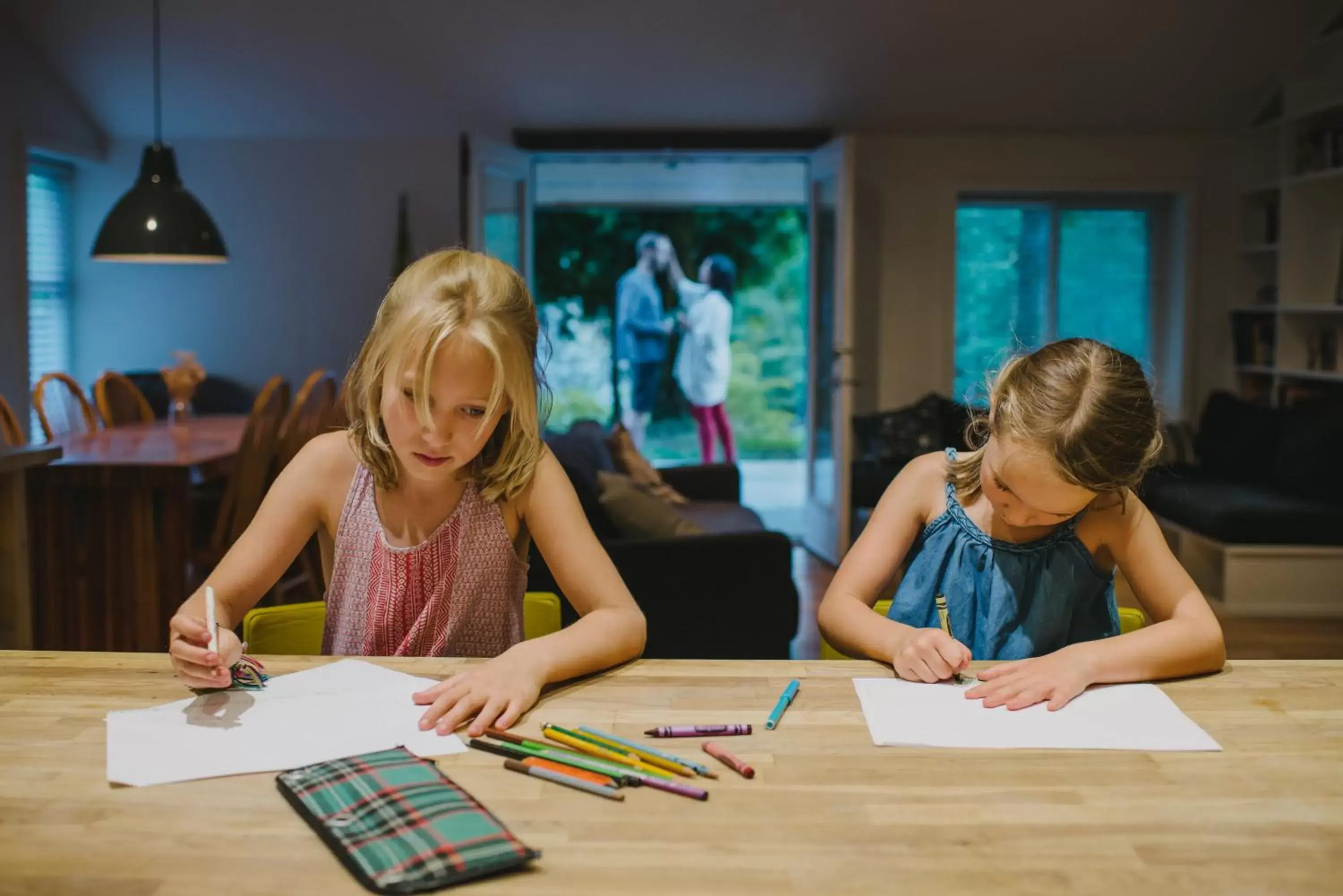 young children in Sunwolf Riverside Cabins