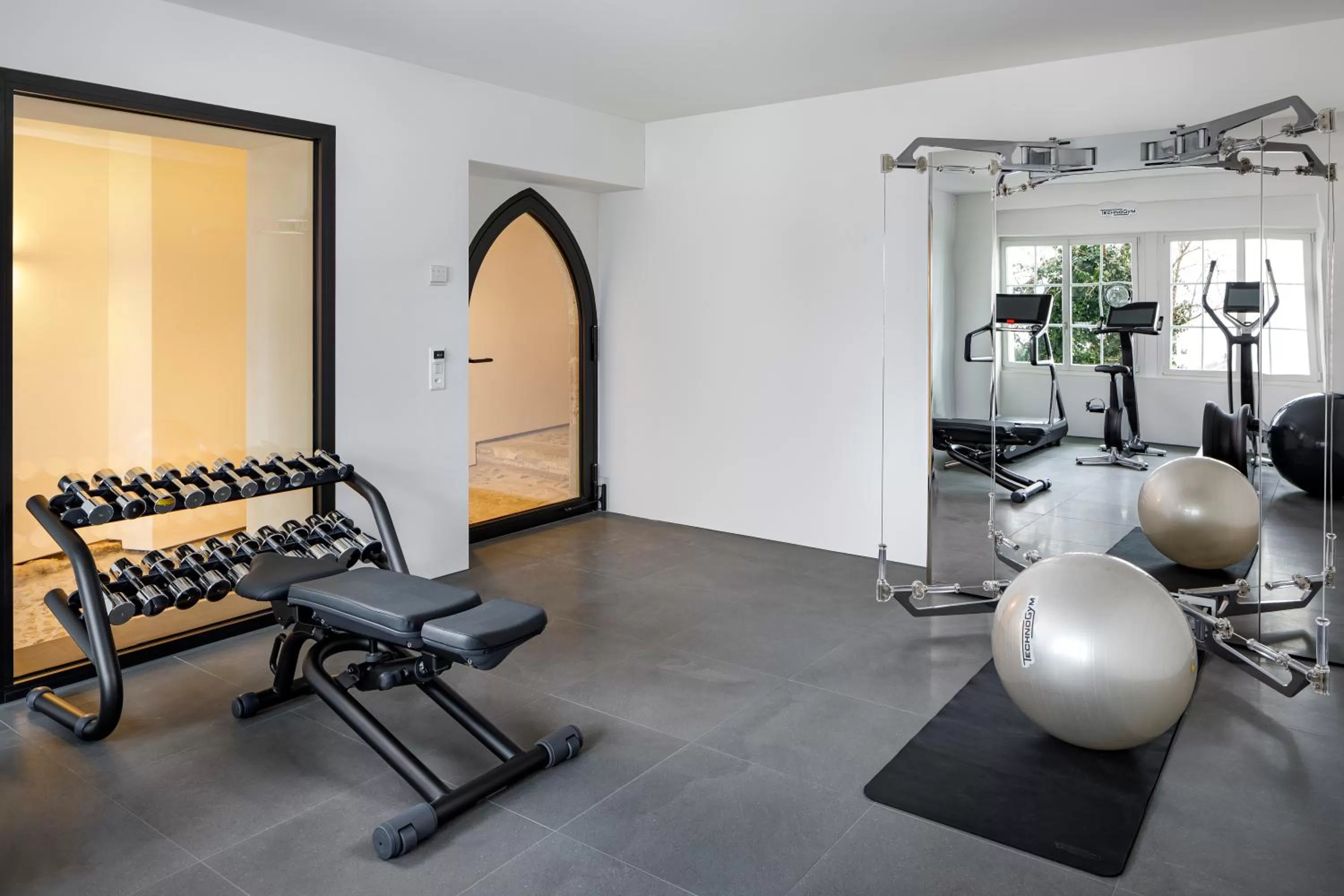 Fitness centre/facilities in La Colombe Boutique Hotel