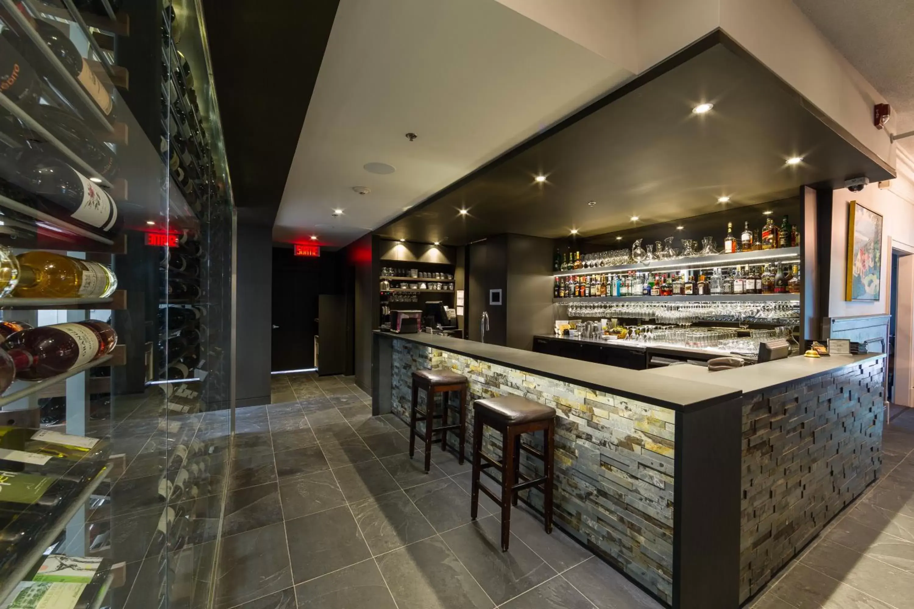 Lobby or reception, Lounge/Bar in Chez Truchon Bistro-Auberge