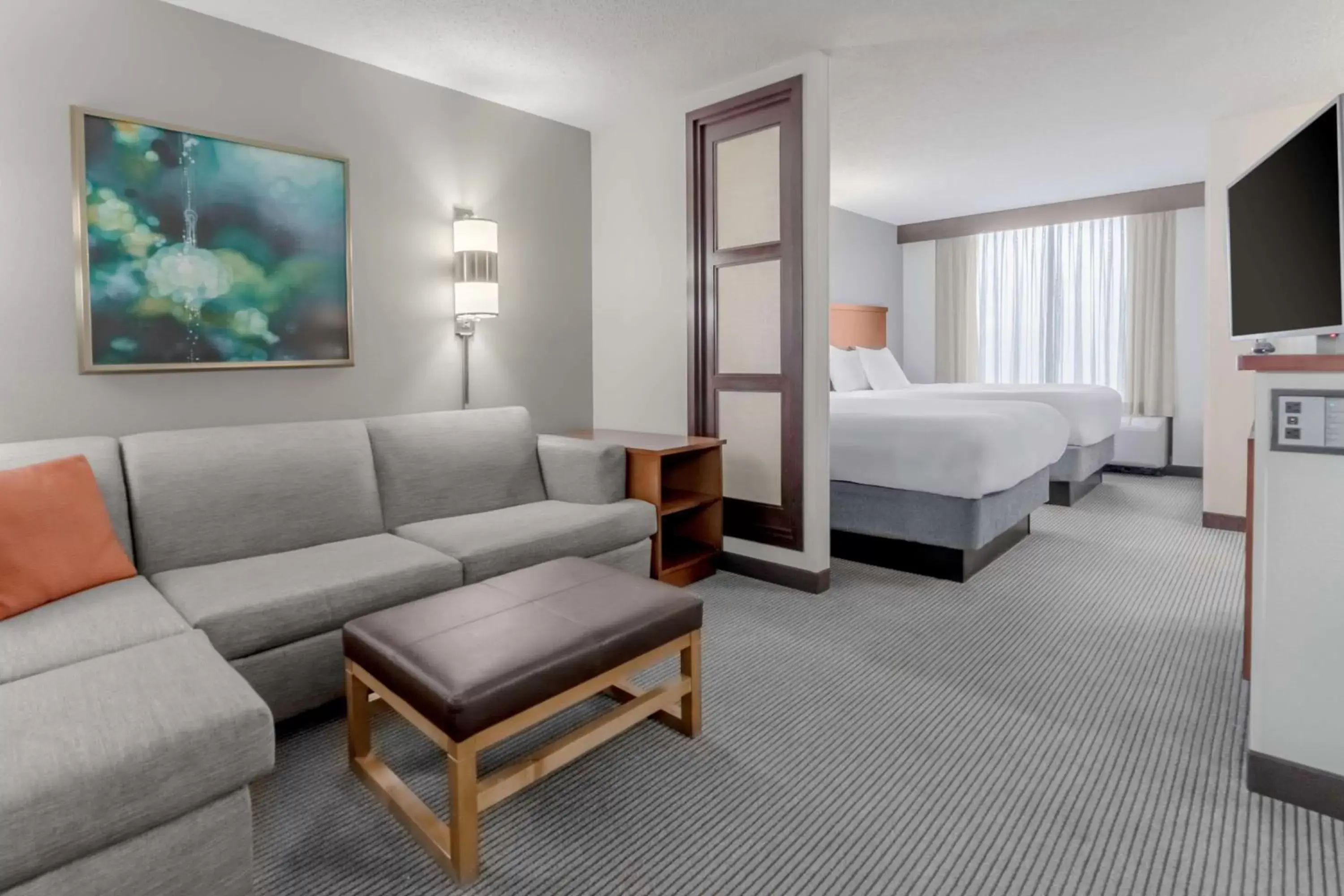Photo of the whole room in Hyatt Place Charlotte Airport Billy Graham Parkway
