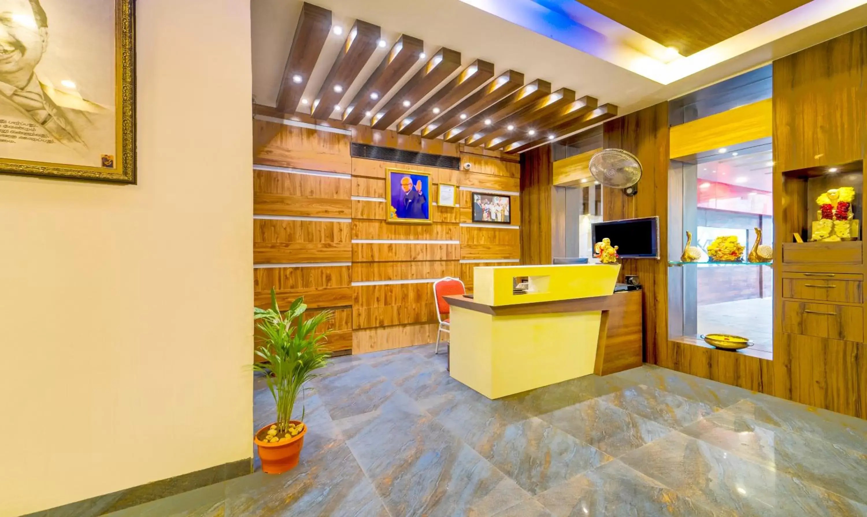 Lobby or reception, Lobby/Reception in FabHotel Golden Swan Chennai Airport Free Pickup & Drop