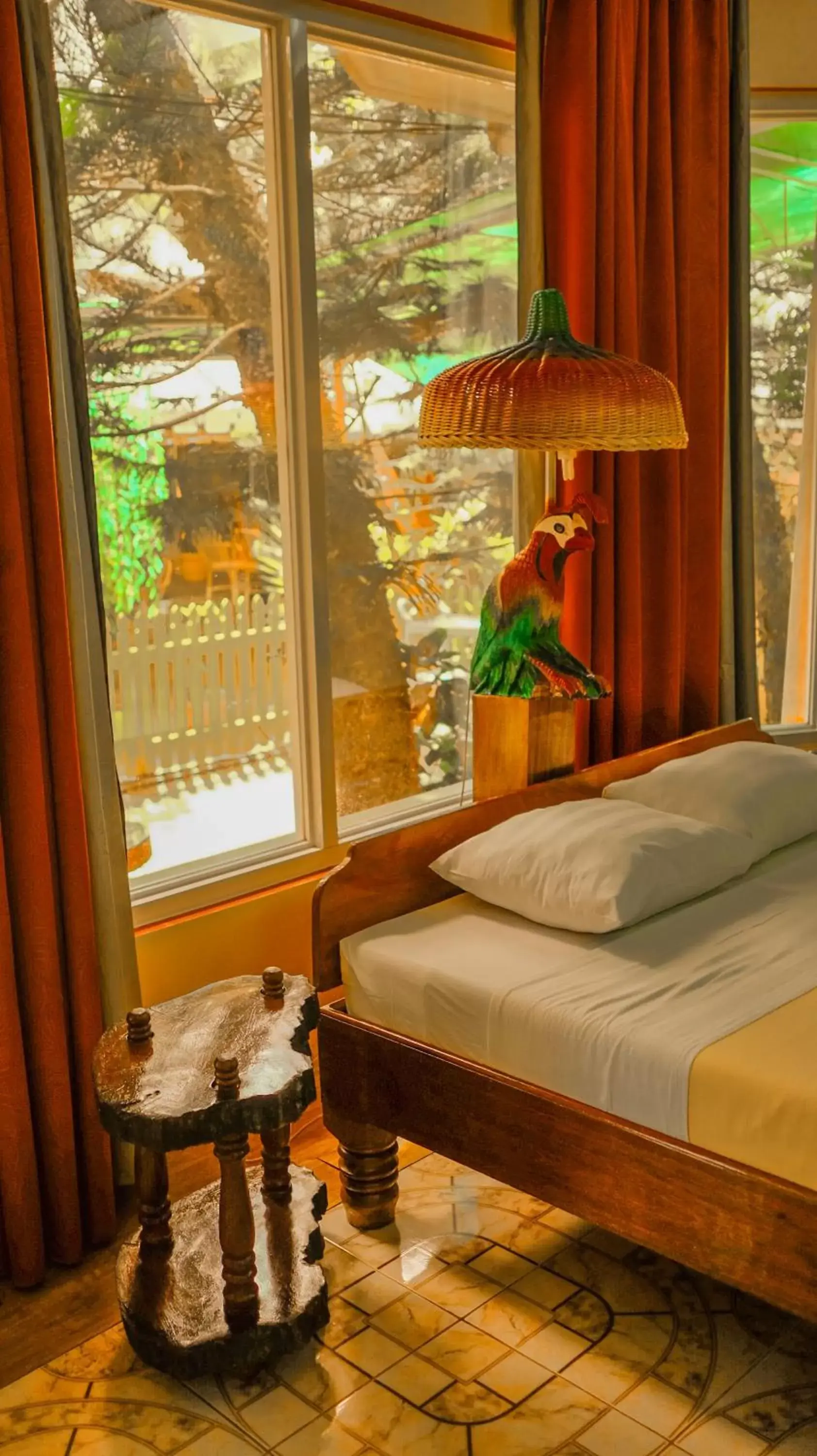 Bedroom, Bed in Deep Forest Garden Hotel