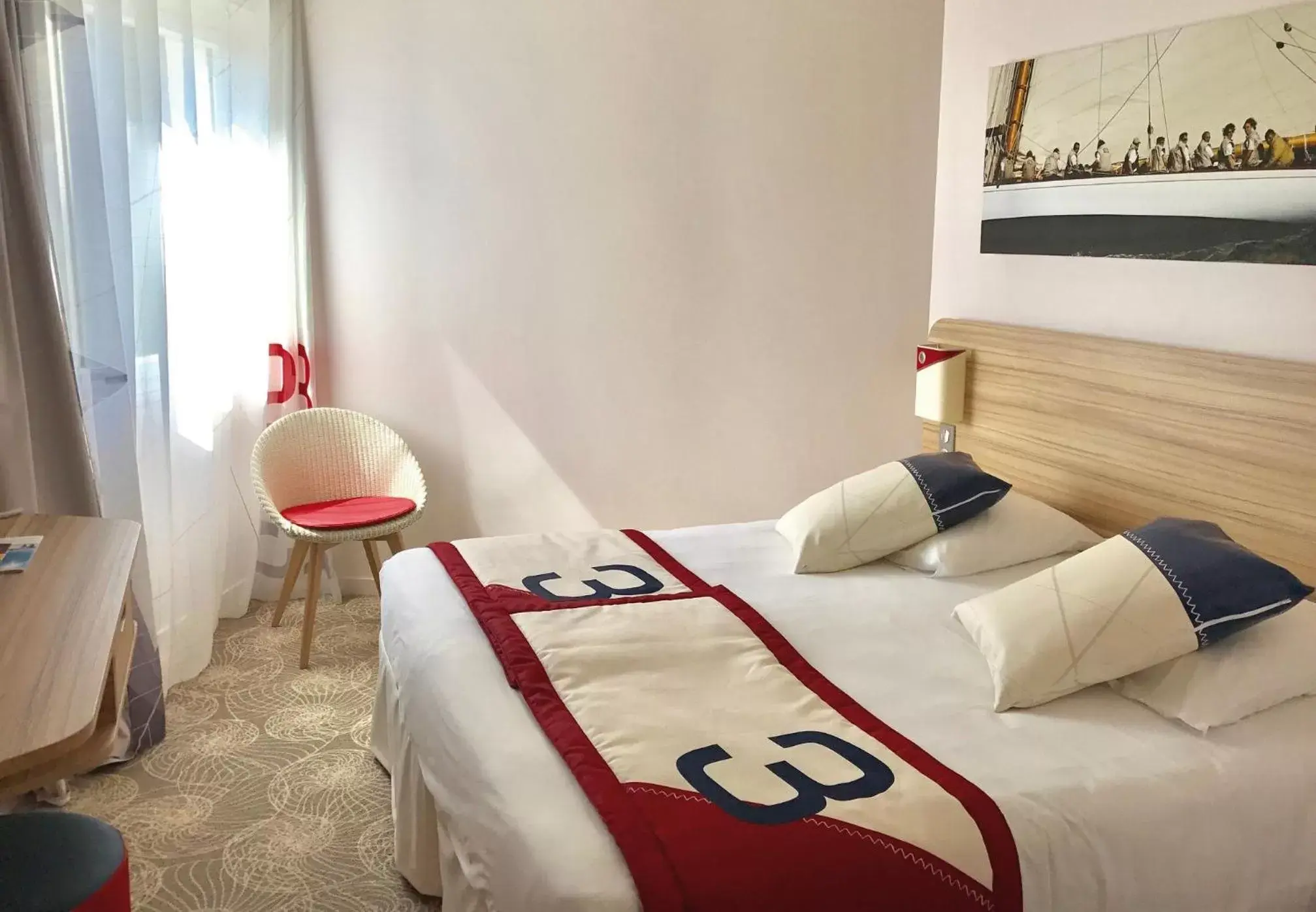 Bedroom, Bed in Hotel Club Le Plein Sud Vacances Bleues